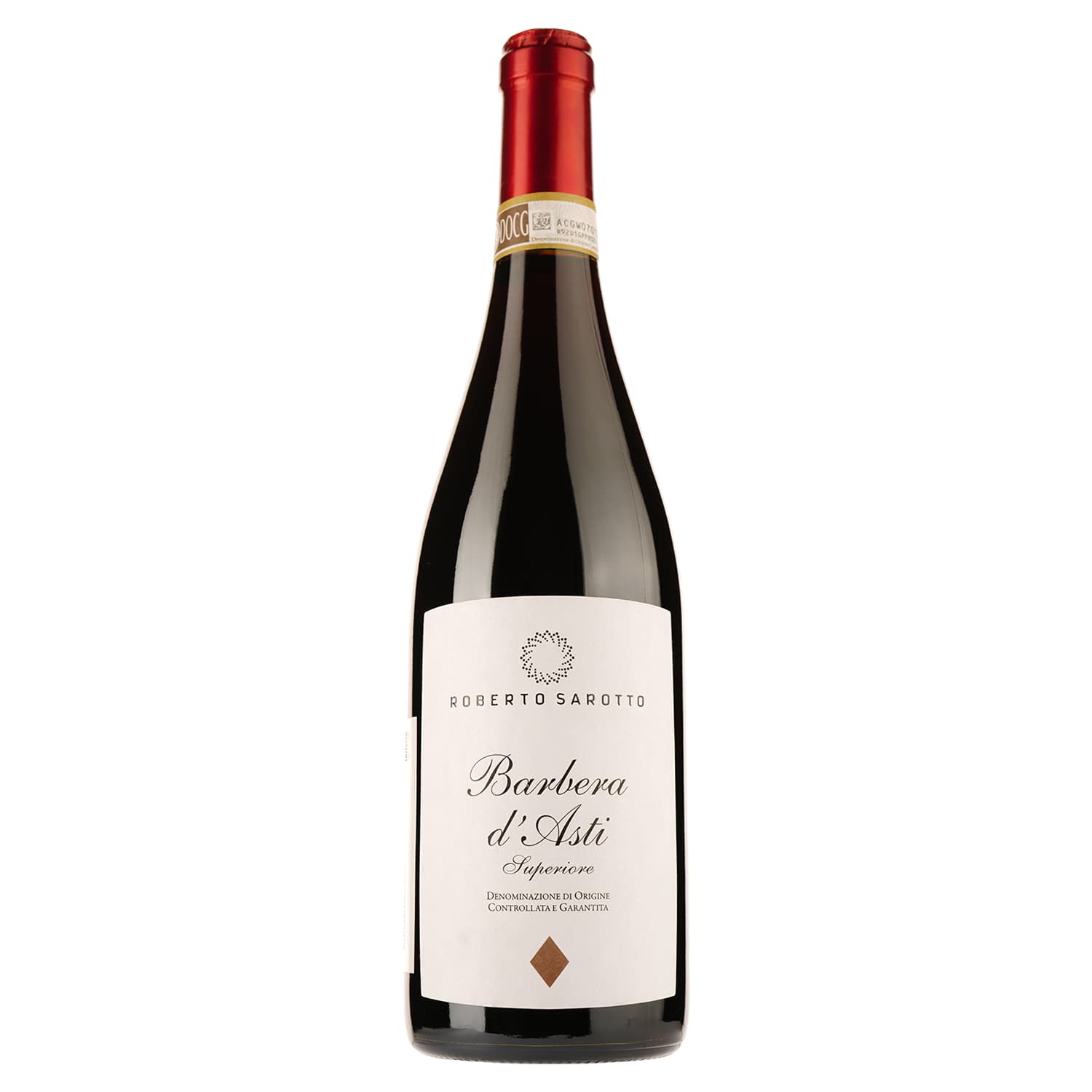 Вино Roberto Sarotto Barbera d'Asti Superiore DOCG, червоне, сухе, 0,75 л - зображення 1