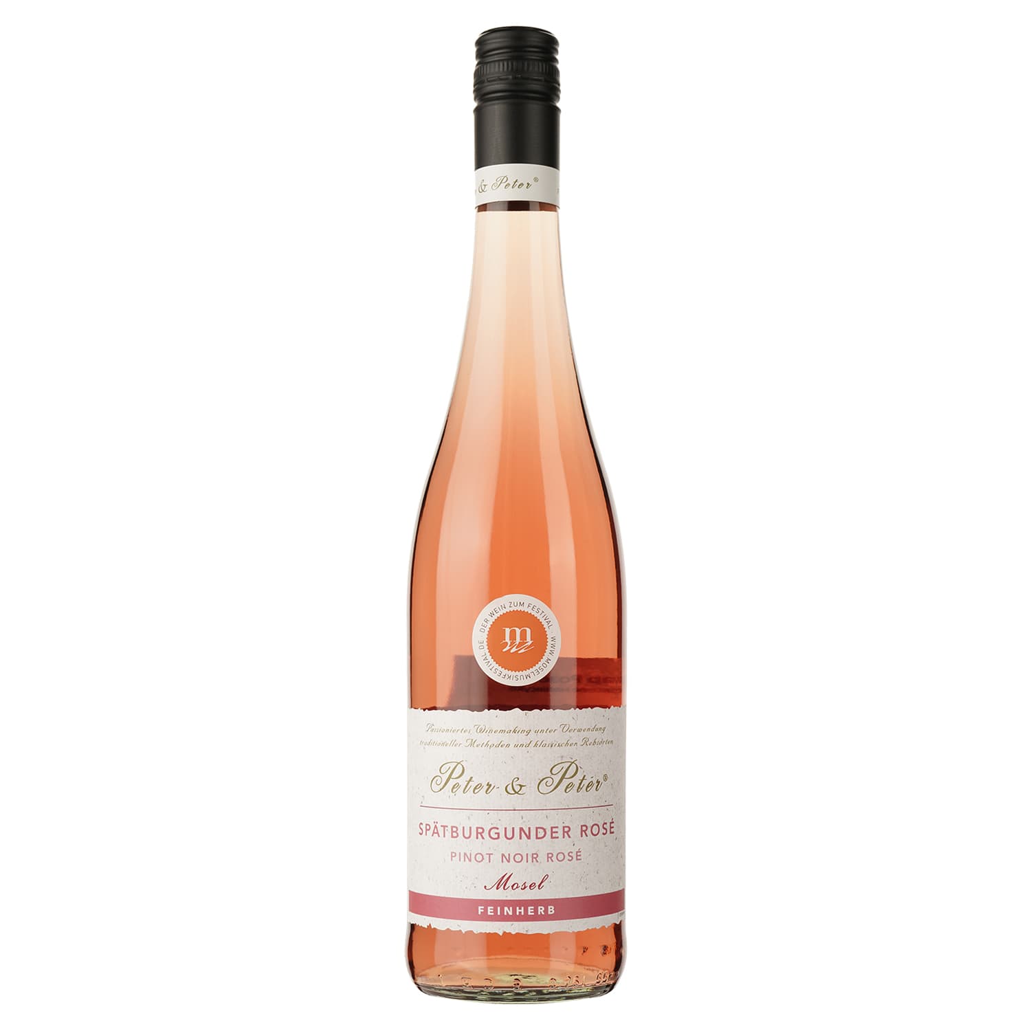 Вино Peter&Peter Spatburgunder Pinot Noir Rose, рожеве, напівсухе, 0,75 л - зображення 1