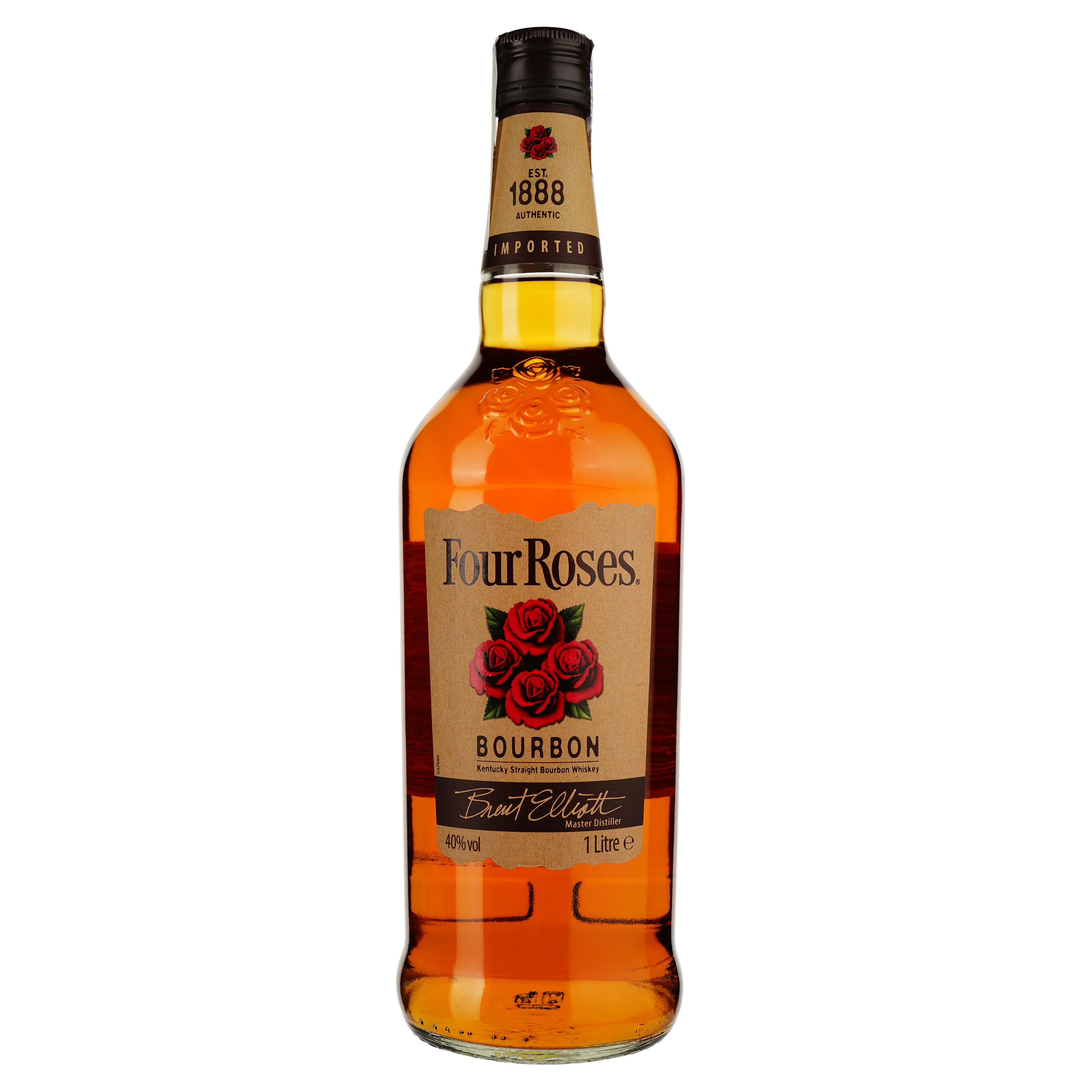Віскі Four Roses Kentucky Straight Bourbon Whisky 40% 1 л - зображення 1