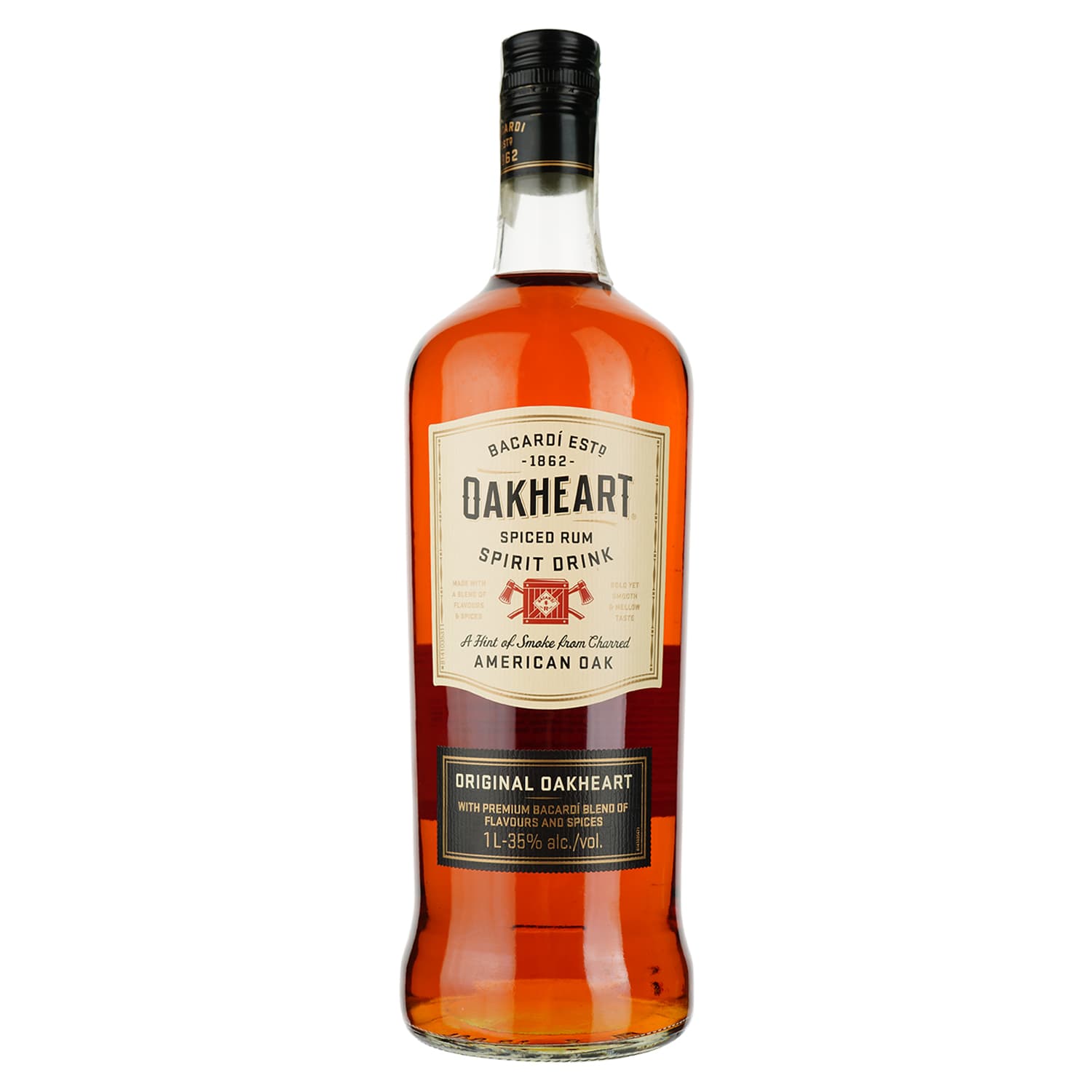 Спиртний напій на основі рому Bacardi Oakheart Original 35% 1 л - зображення 5