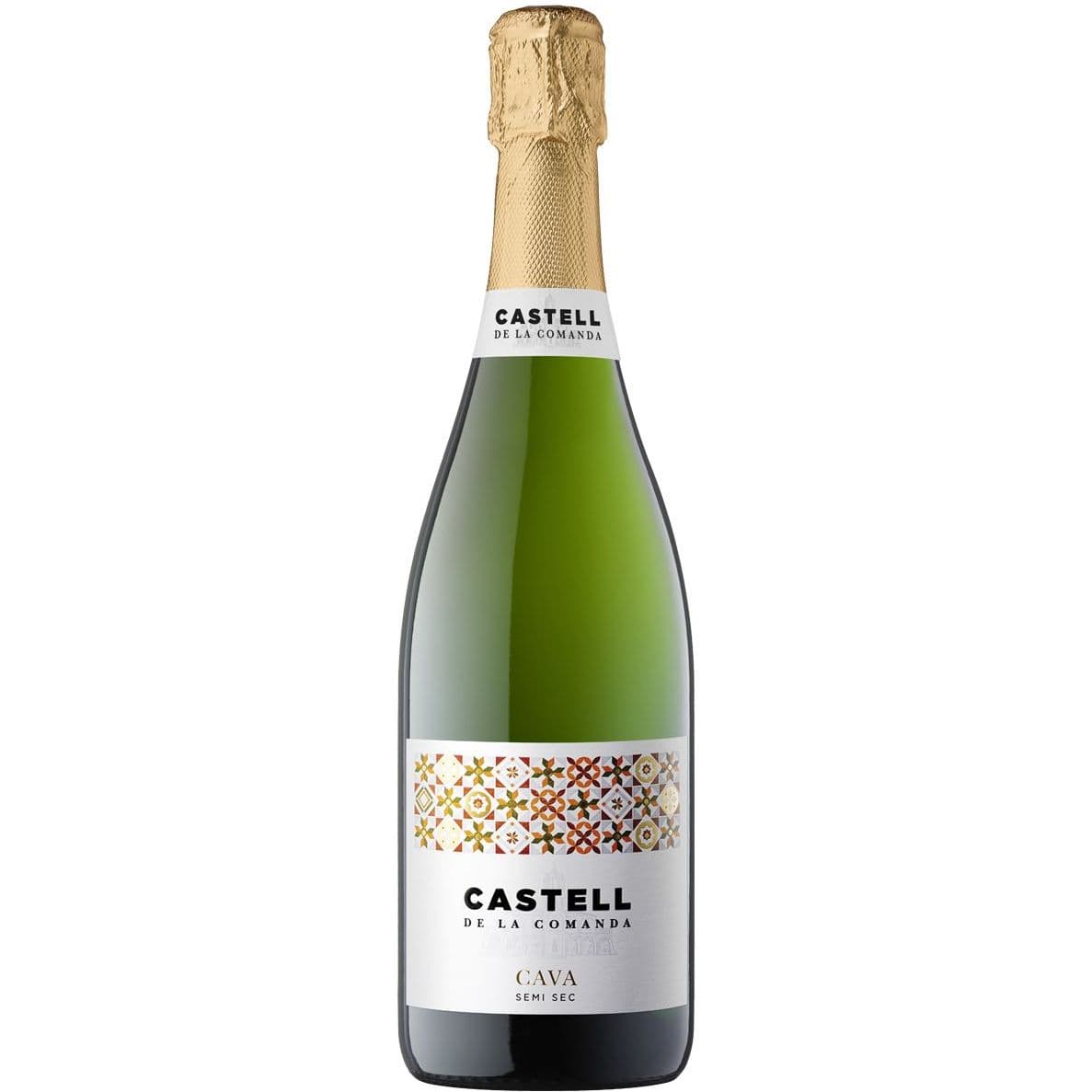 Ігристе вино Castell De La Comanda Cava Semi Sec біле напівсухе 11.5%  0.75 л - зображення 1