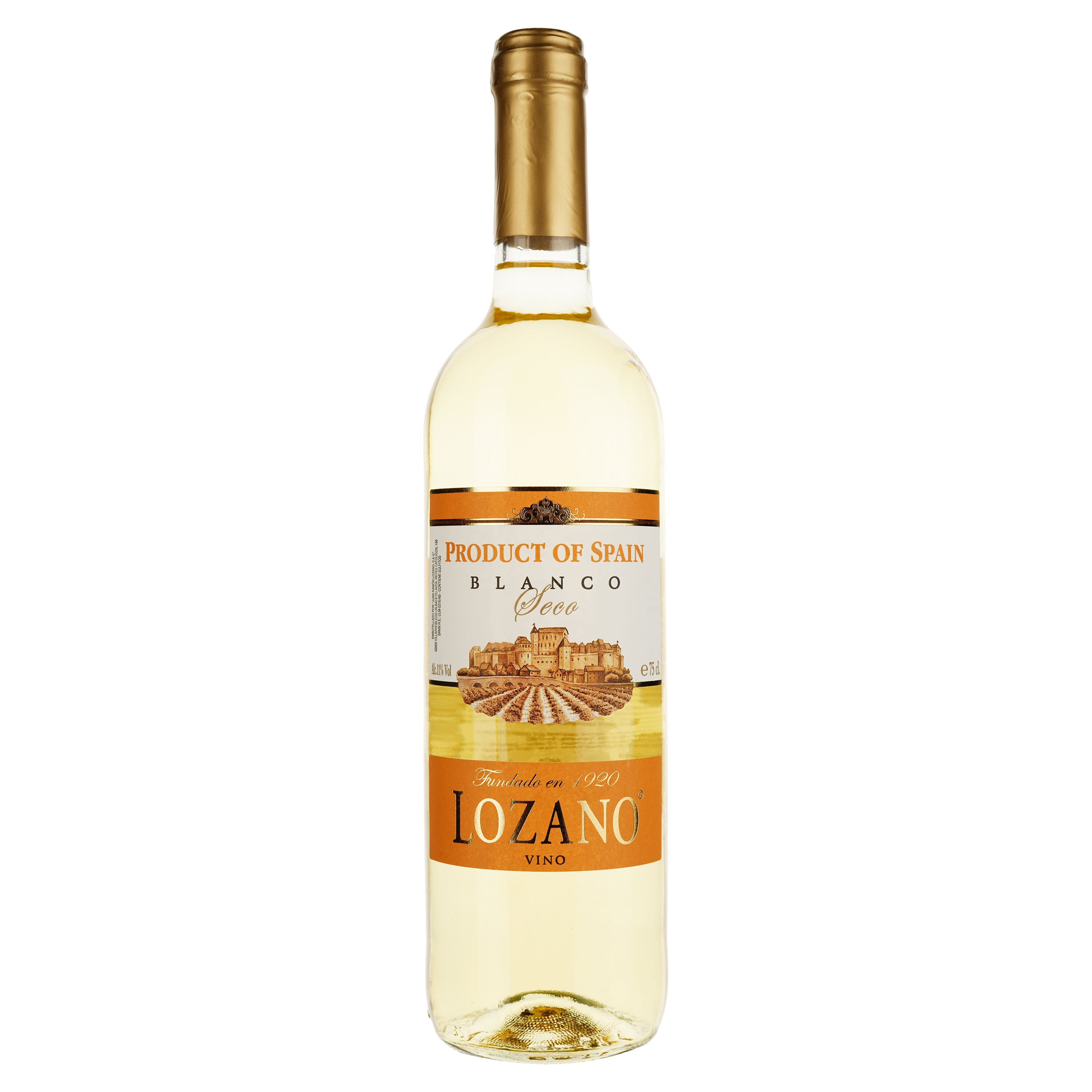 Вино Lozano Vino de Mesa, біле, сухе, 11%, 0,75 л - зображення 1