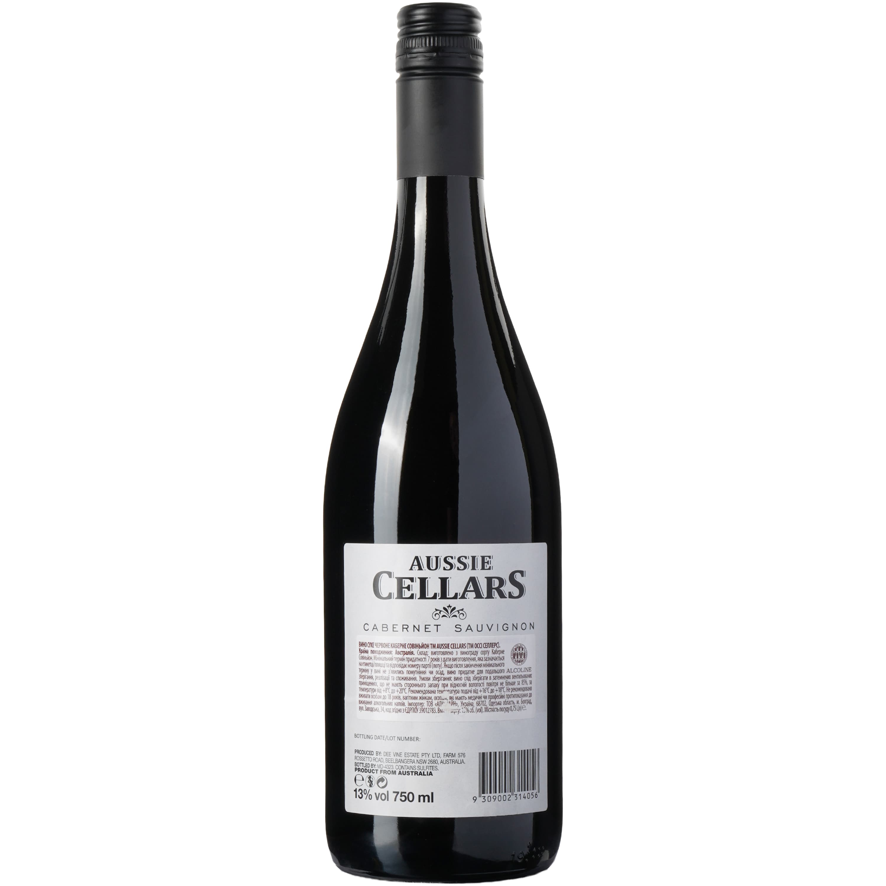 Вино Aussie Cellars Cabernet Sauvignon червоне сухе 0.75 л - зображення 4