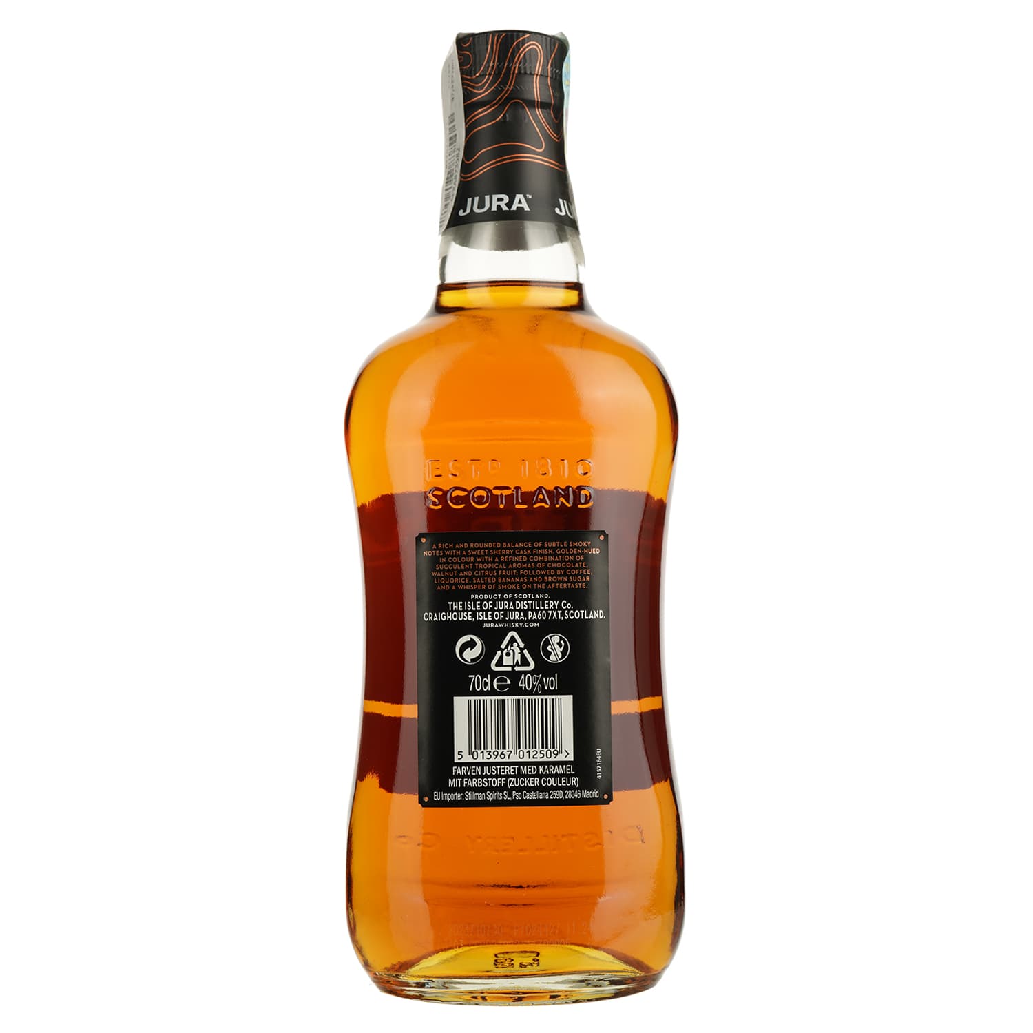 Віскі Jura 12yo Single Malt Scotch Whisky, 40%, 0,7 л + 2 келихи (48042) - зображення 3