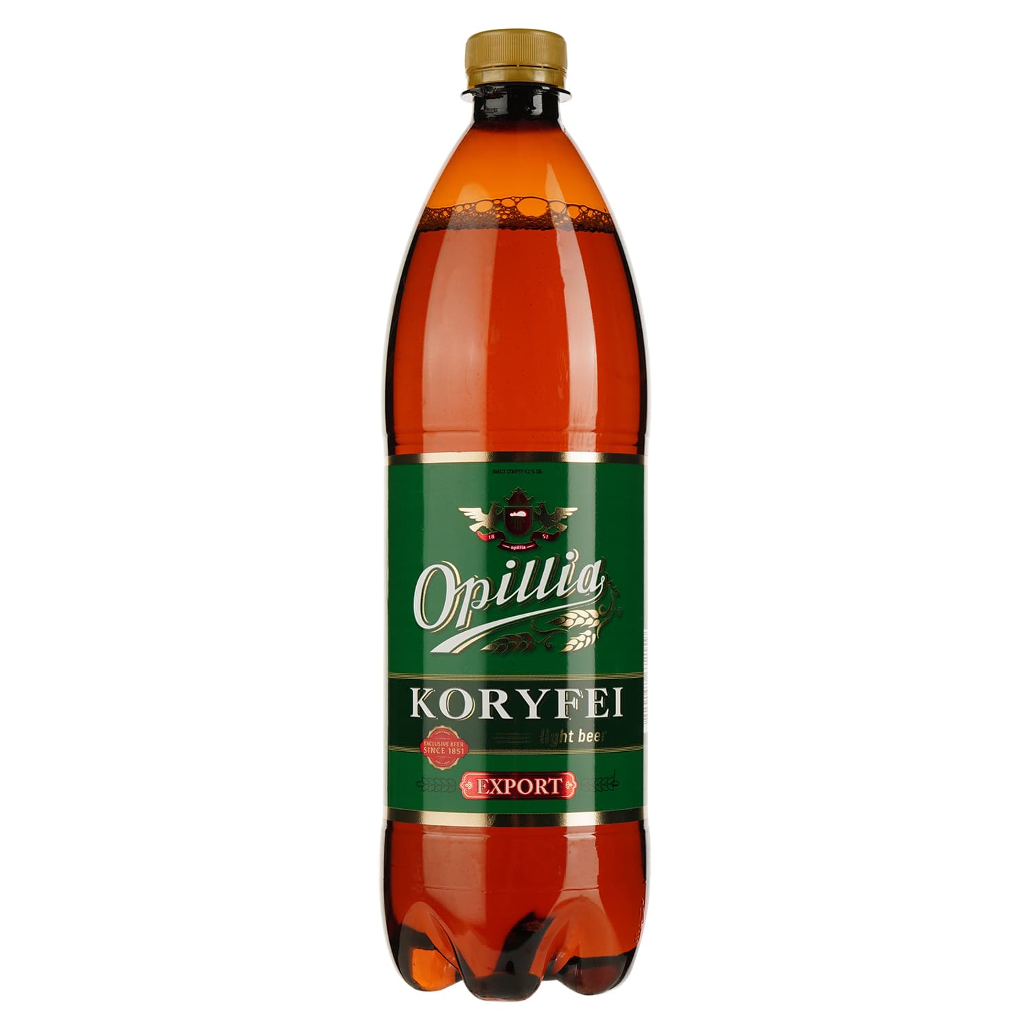 Пиво Опілля Export Koryfei, світле, 4,2%, 1 л - зображення 1