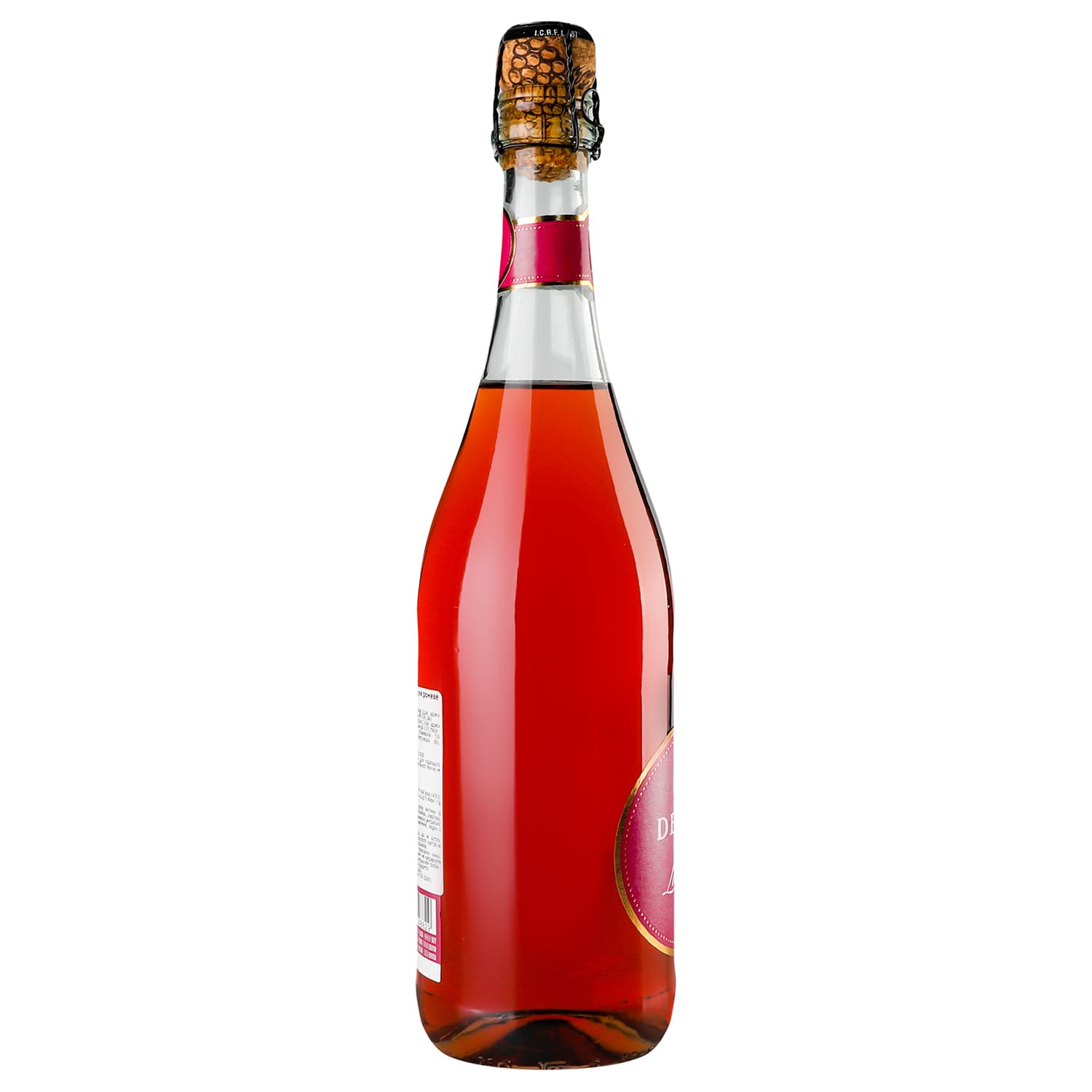 Вино ігристе Decordi Lambrusco Rosato Amabile, рожеве, напівсолодке, 8%, 0,75 л - зображення 2