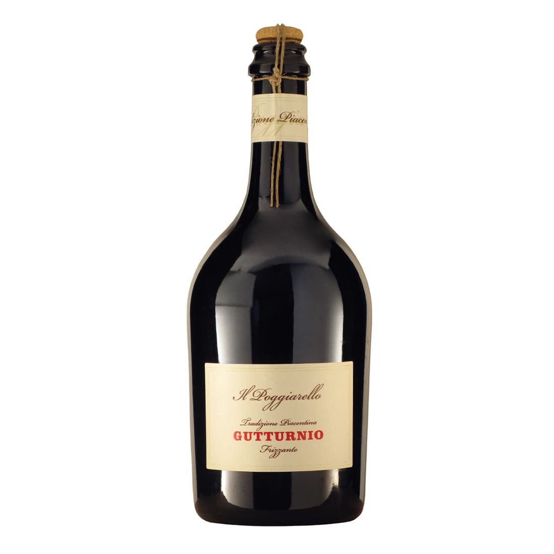 Ігристе вино Il Poggiarello Gutturnio del colli Placentini frizzante DOC, червоне, брют, 12,5%, 0,75 л - зображення 1