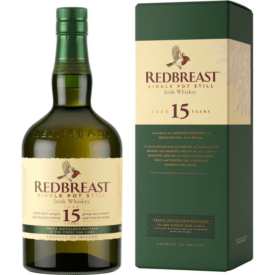 Віскі Redbreast Irish Single Pot Still 15 yo 46% 0.7 л