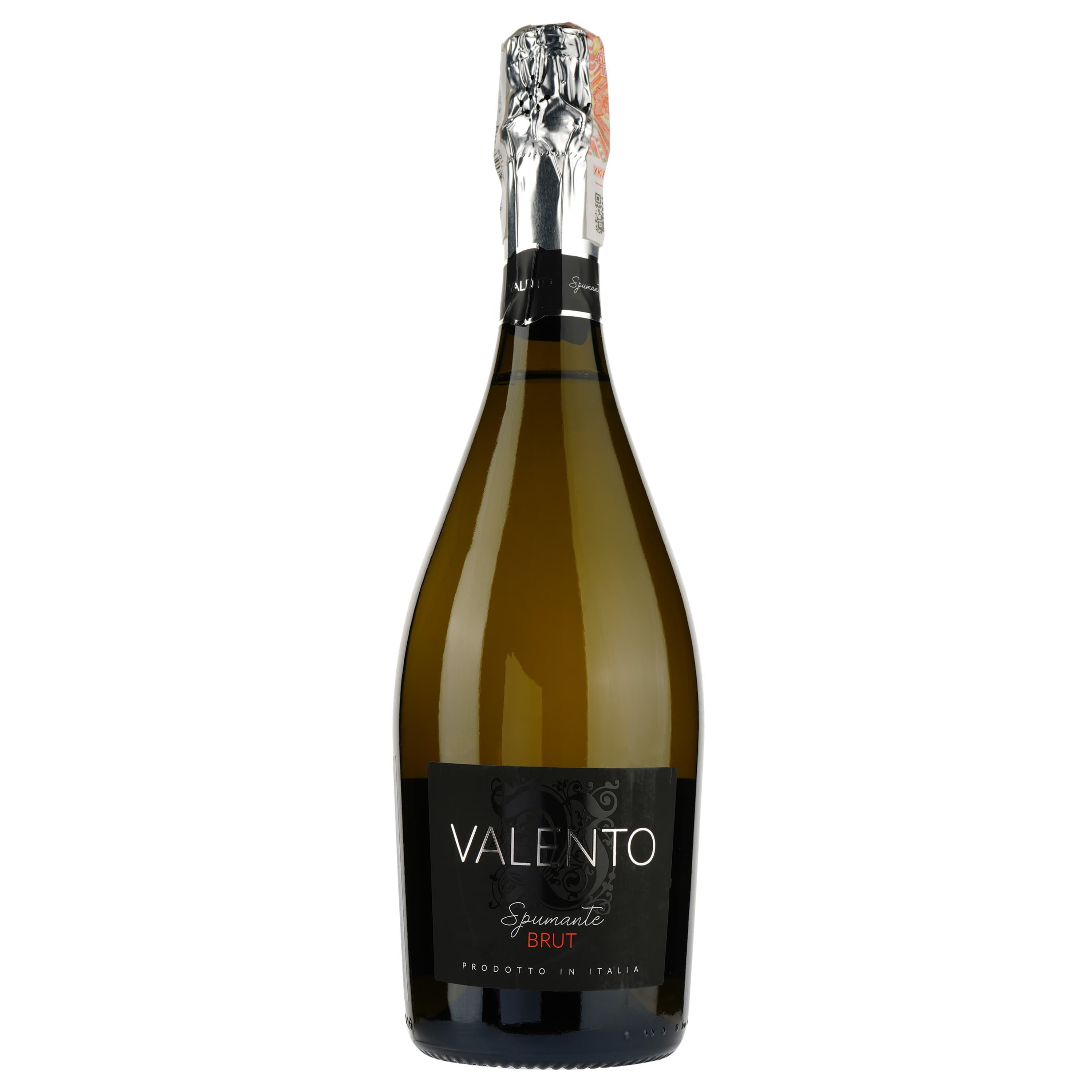 Вино ігристе Valento Spumante Bianco Brut, біле, брют, 11%, 0,75 л - зображення 1