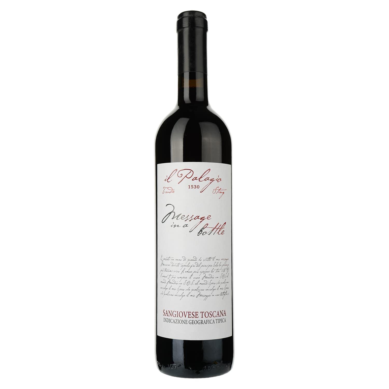 Вино "Tenuta il Palagio Message in the Bottle 2021 червоне сухе 13,5% 0,75 л - зображення 1