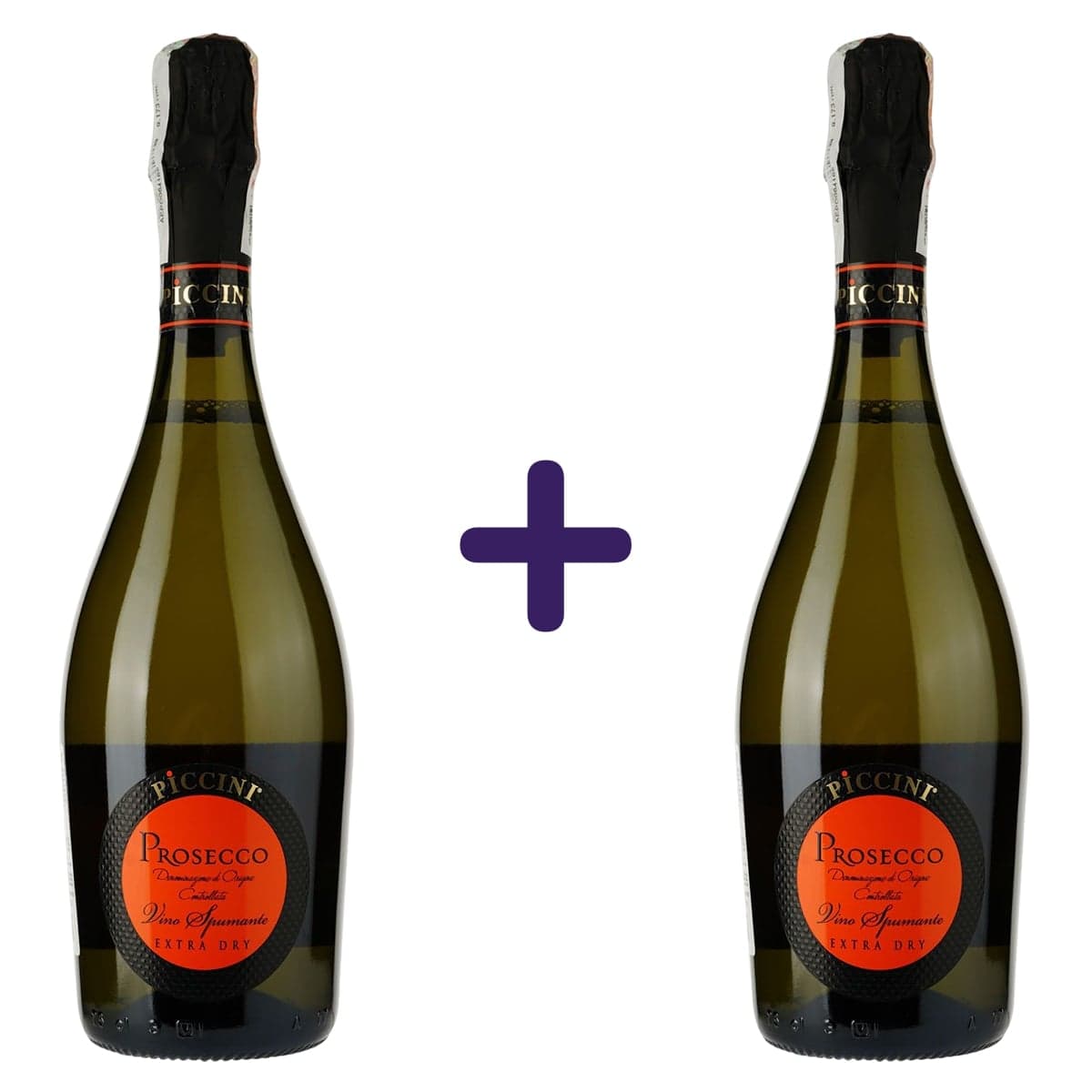 Ігристе вино Piccini Prosecco Extra Dry біле екстра сухе 12% 1.5 л (2 шт. х 0.75 л) - зображення 1