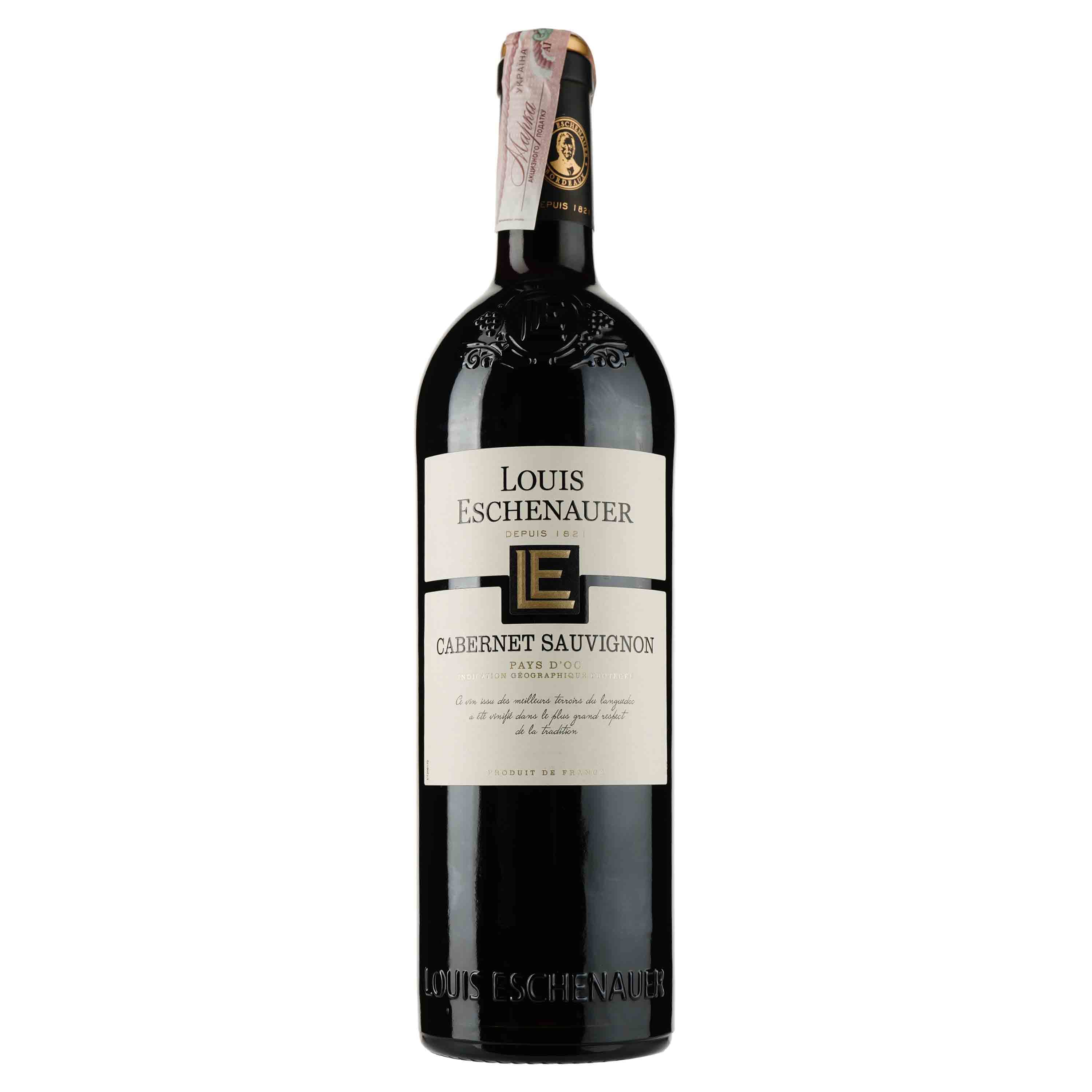 Вино Louis Eschenauer Cabernet Sauvignon, червоне, сухе, 13,5%, 0,75 л (1312350) - зображення 1