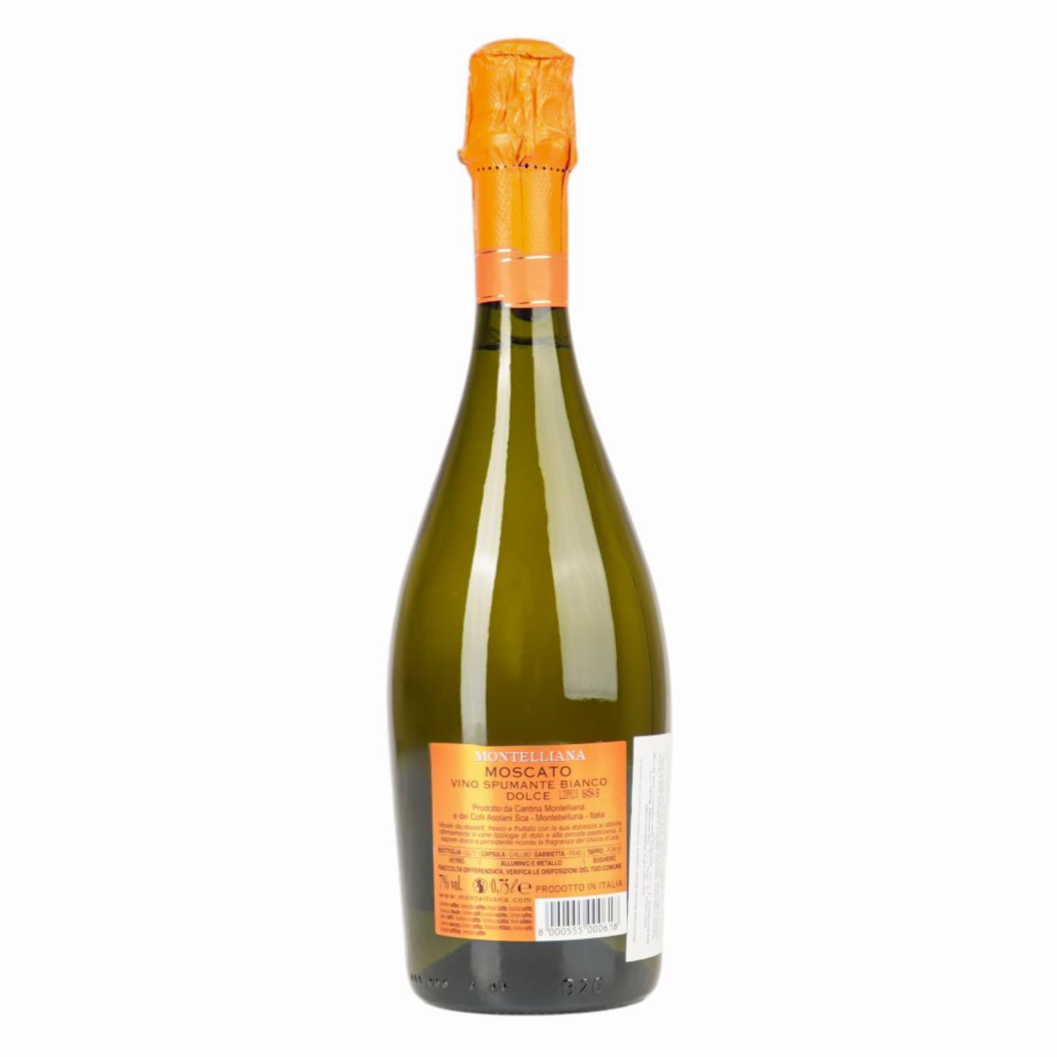 Вино ігристе Montelliana Moscato Dolce Spumante біле солодке 0.75 л - зображення 4