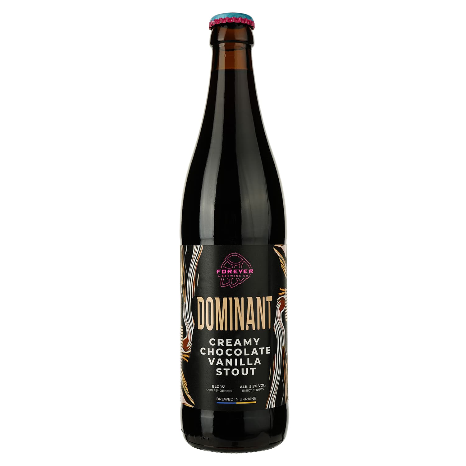 Пиво Forever Dominant Creamy Chocolate Vanilla Stout темне нефільтроване 0.5 л - зображення 1