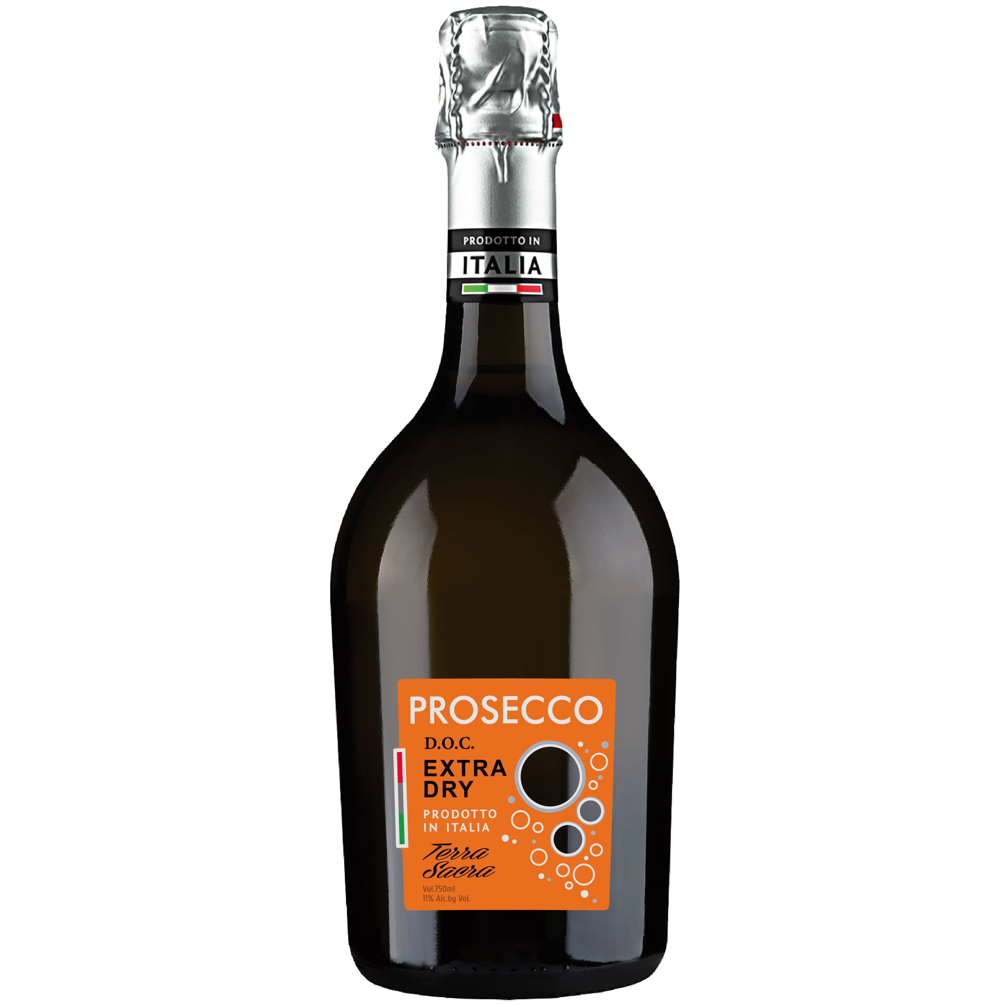 Вино ігристе Terra Sacra Prosecco Extra Dry DOC Serena біле екстра сухе 0.75 л - зображення 1