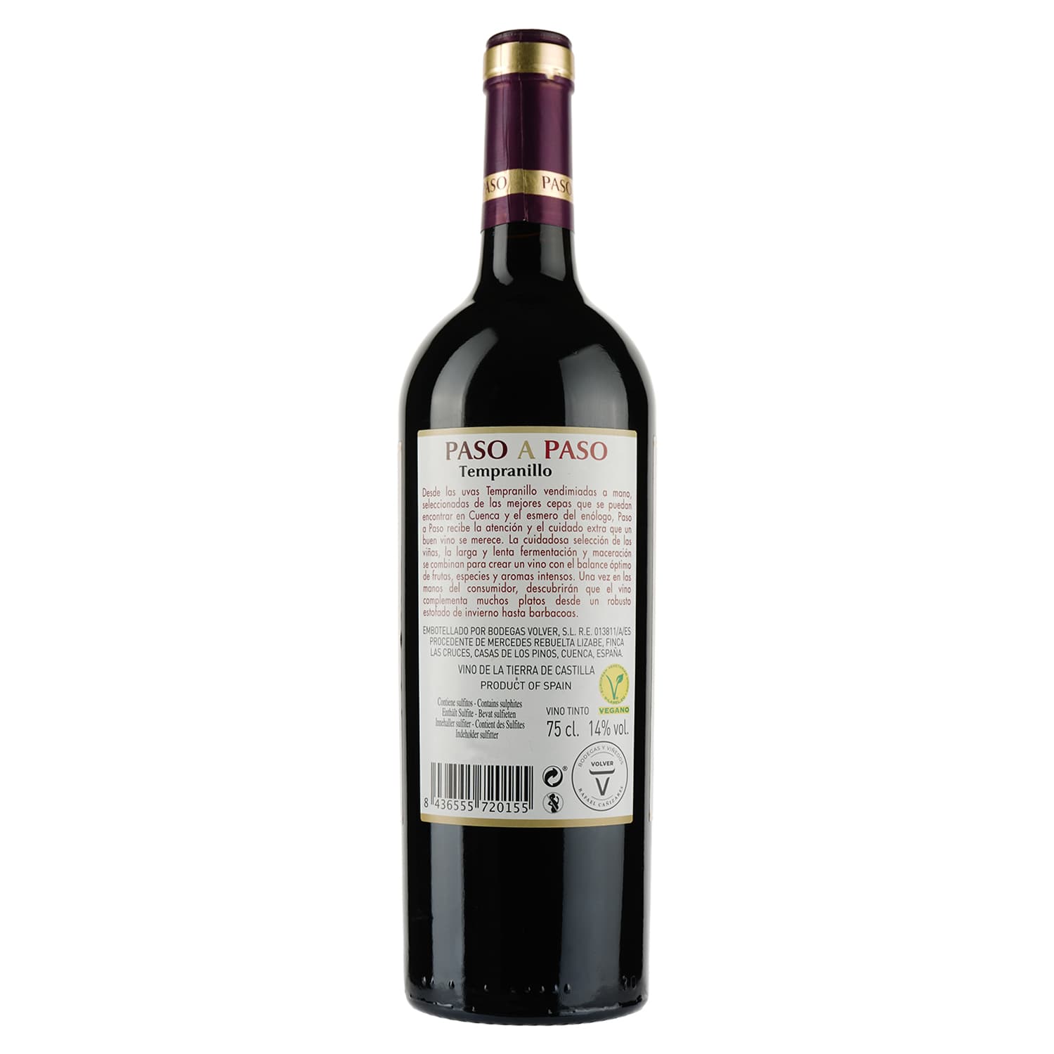 Вино Volver Tempranillo Paso A Paso, червоне, сухе, 14%, 0,75 л (8422) - зображення 2