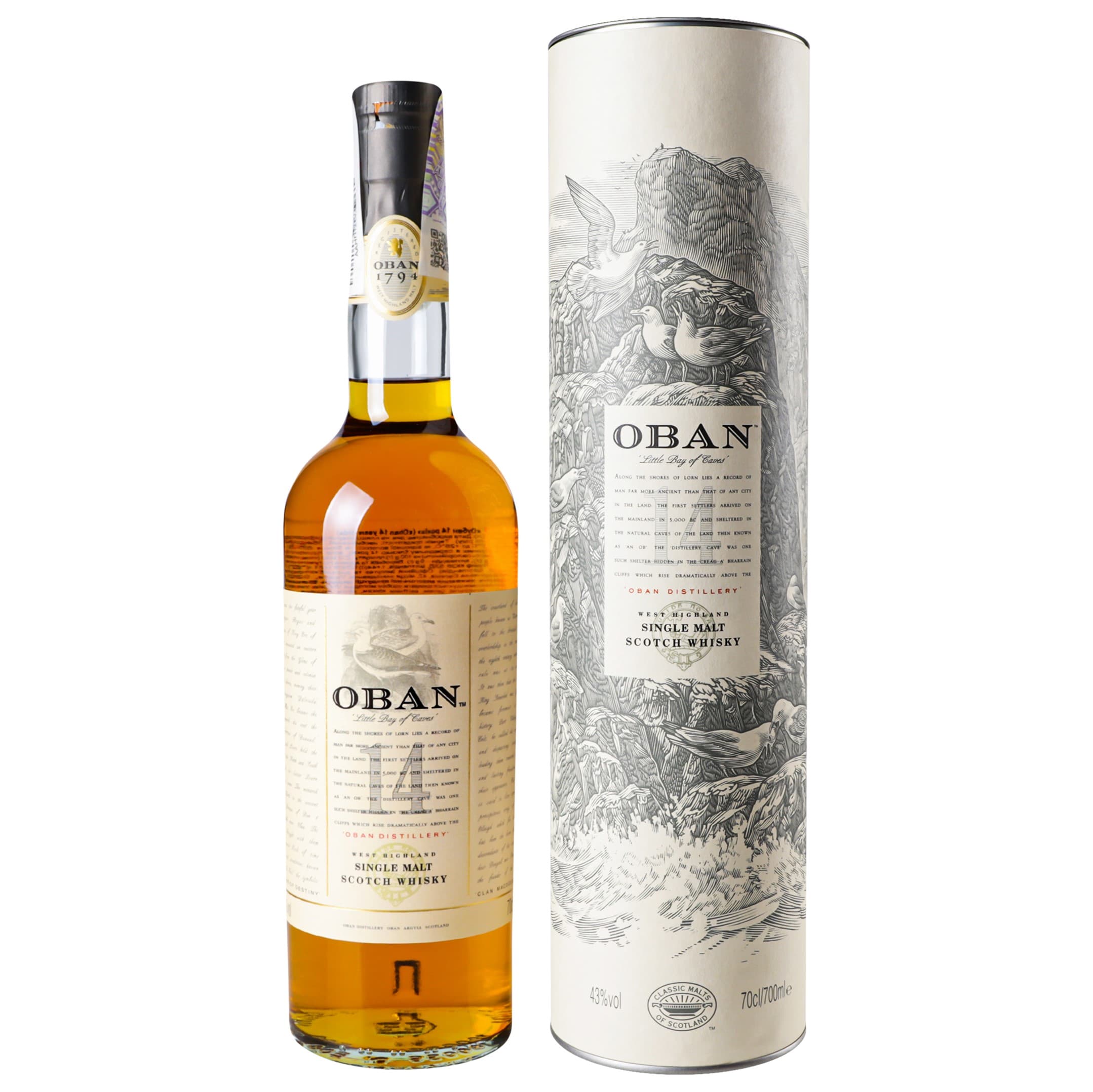 Віскі Oban 14 років витримки, 43%, 0,7 л (421108) - зображення 1