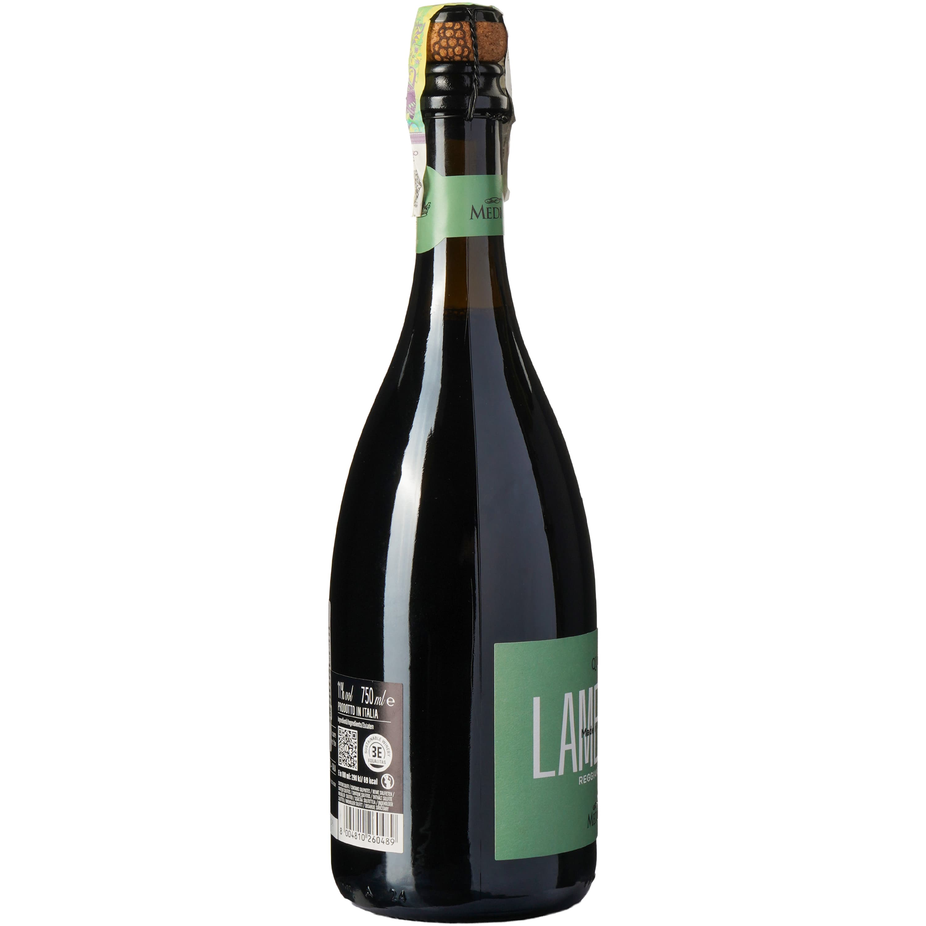 Ігристе вино Medici Ermete Quercioli Lambrusco Reggiano Frizzante DOC червоне сухе 11% 0.75 л - зображення 2