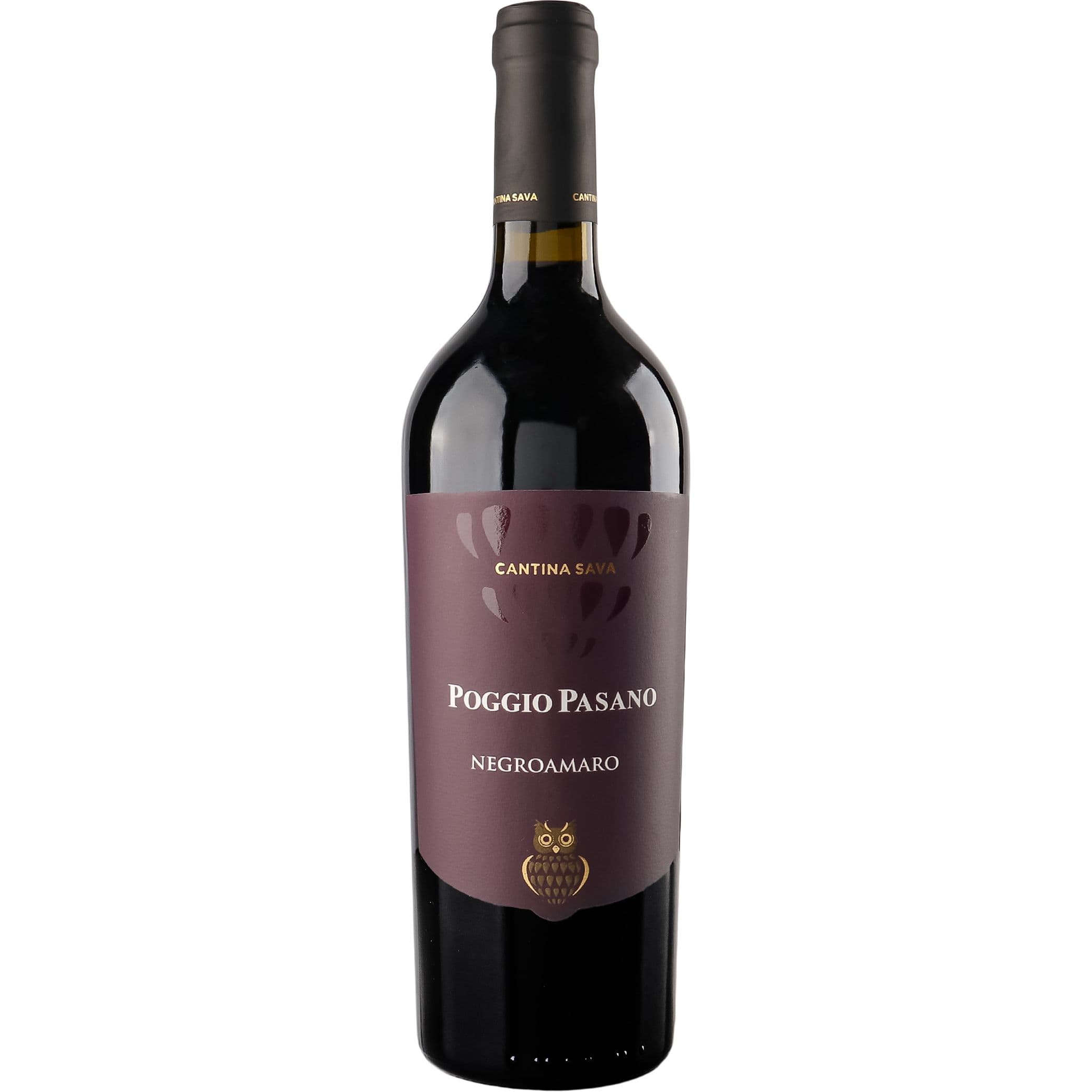 Вино Cantina Sava Poggio Pasano Negroamaro Puglia червоне сухе 0.75 л - зображення 1