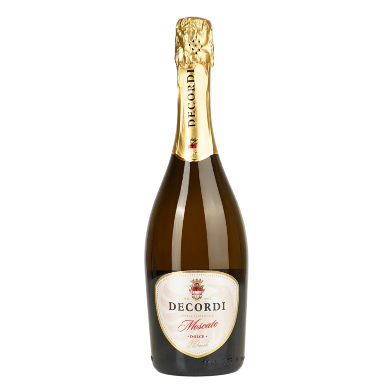 Винний напій Decordi Moscato Spumante Dolce білий солодкий 6% 0.75 л - зображення 1