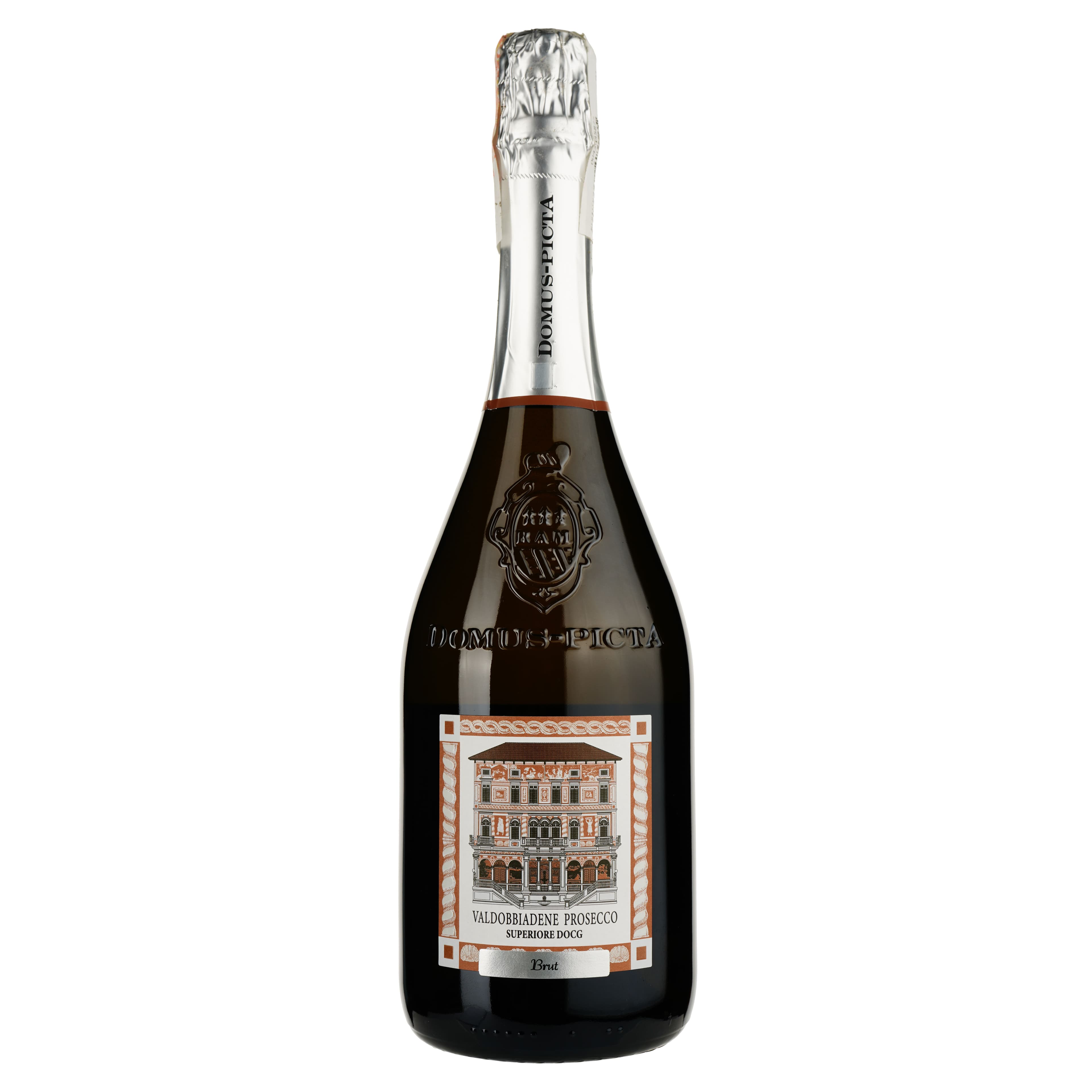 Ігристе вино Domus-pictA Valdobbiadene Prosecco Superiore DOCG Brut, біле, брют, 0,75 л - зображення 1