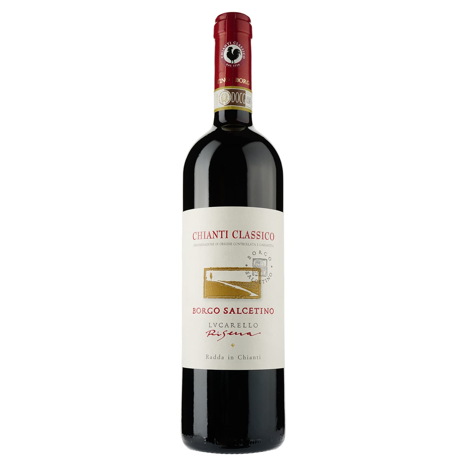 Вино Borgo Salcetino Lucarello Chianti Classico Riserva DOCG, червоне, сухе, 0,75 л - зображення 1