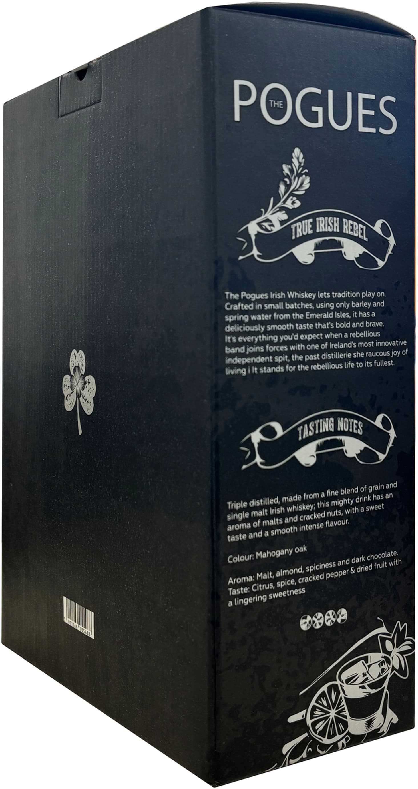 Набір Віскі The Pogues Blended Irish Whiskey 40%, 0.7 л + склянка 290 мл в подарунковій упаковці - зображення 4