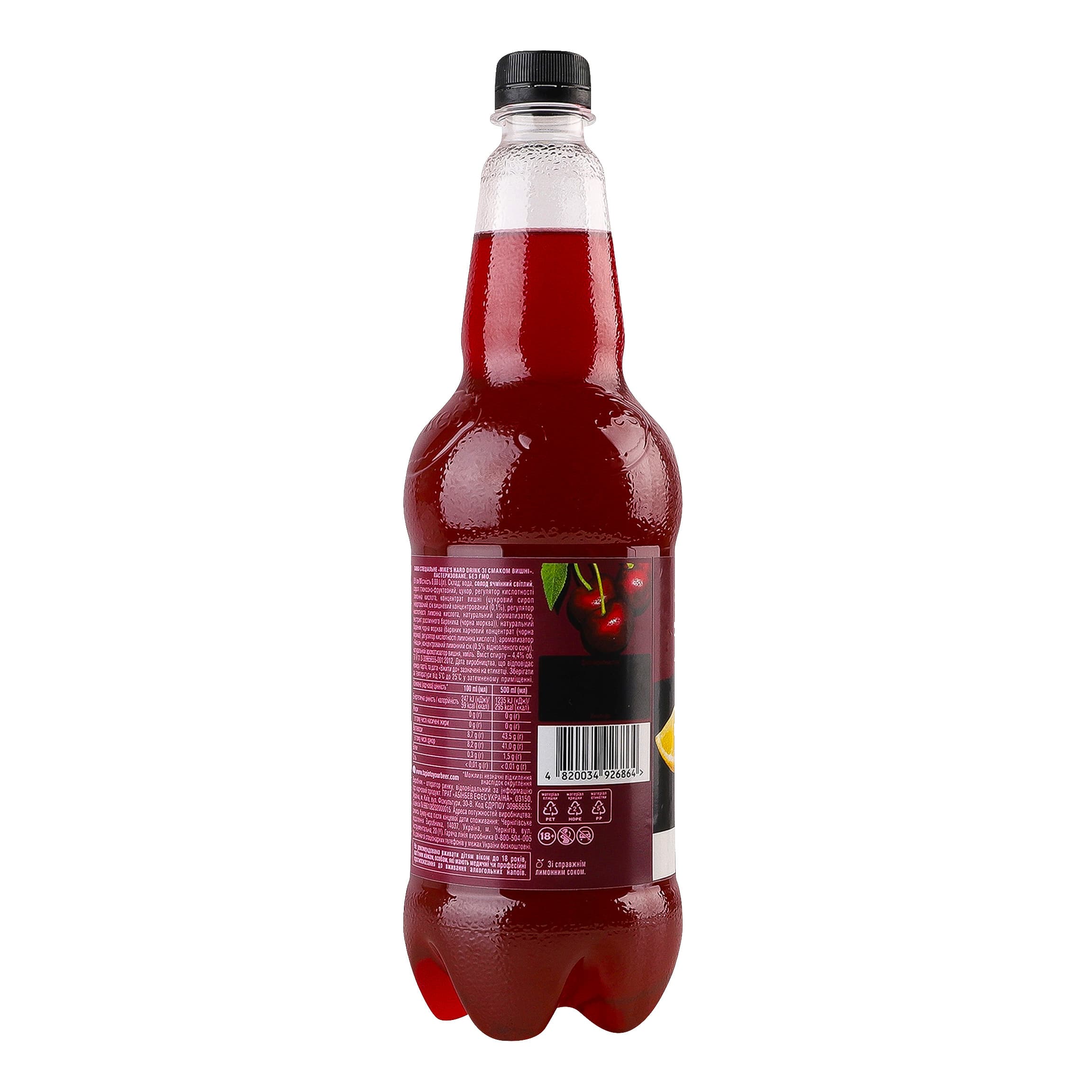 Пиво Mike's Hard Drink Cherry 4.4% 0.88 л - зображення 2