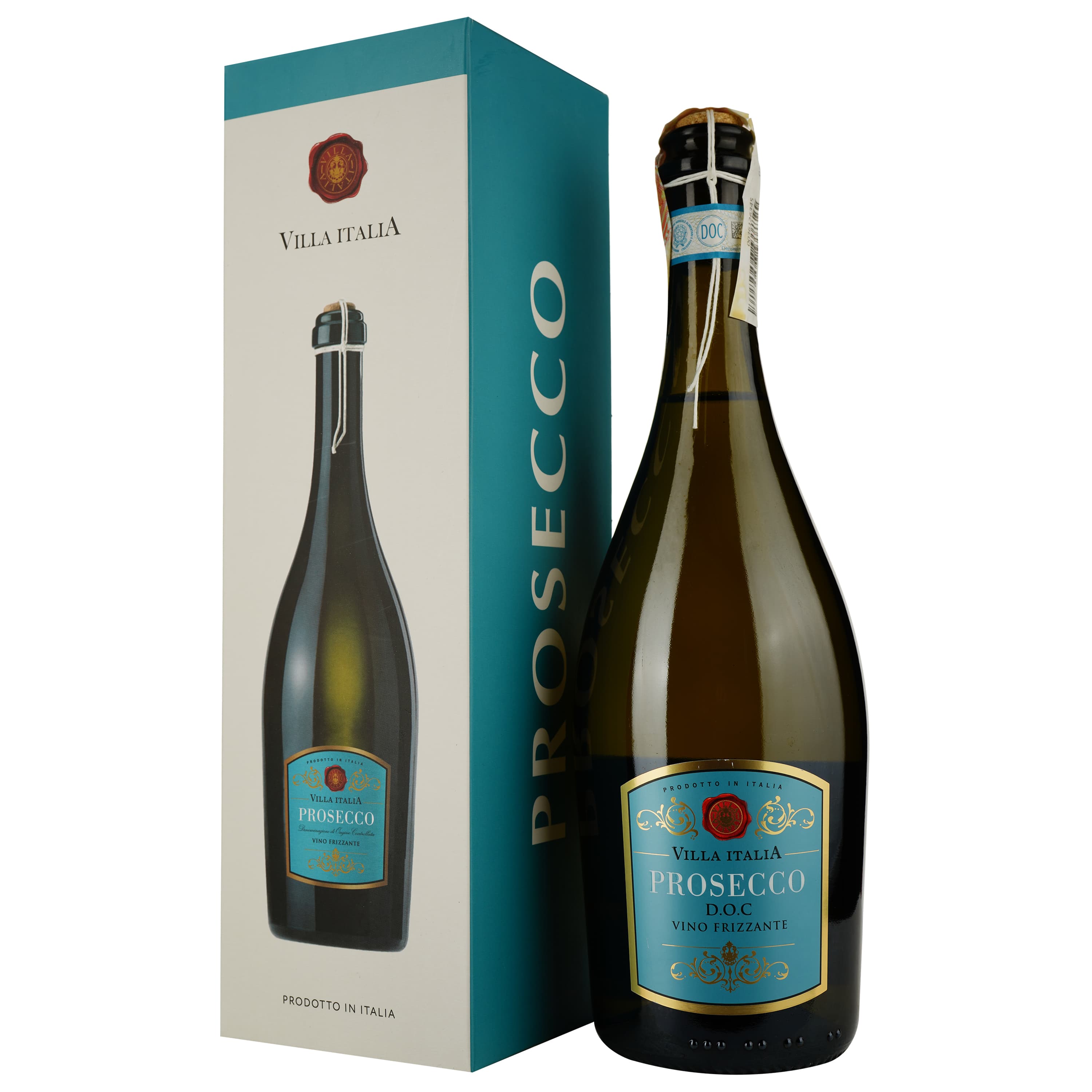 Ігристе вино Villa Italia Prosecco Frizzante Gift Box, біле, сухе, 10,5%, 0,75 л - зображення 1