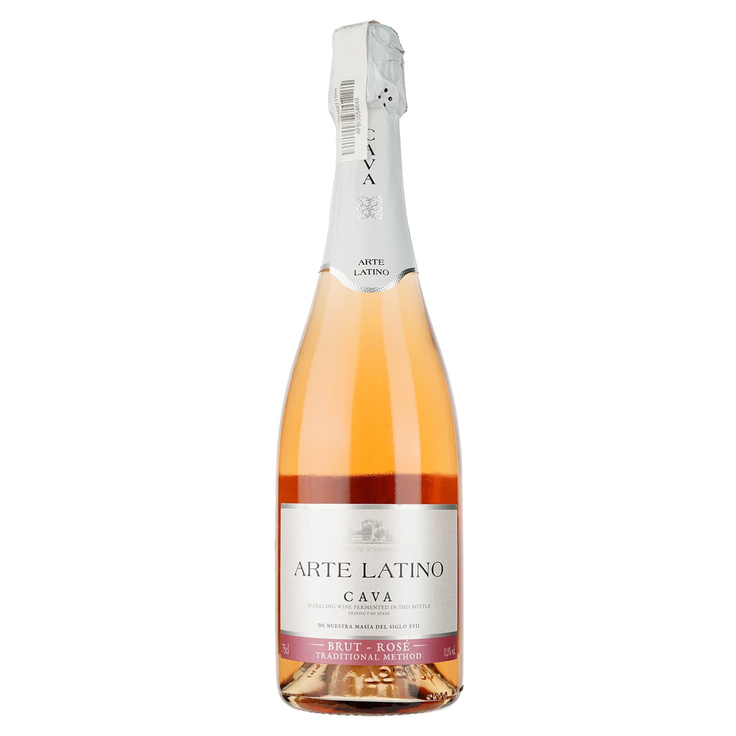 Вино ігристе Arte Latino Cava Brut Rose, рожеве, сухе, 11,5%, 0,75 л - зображення 1