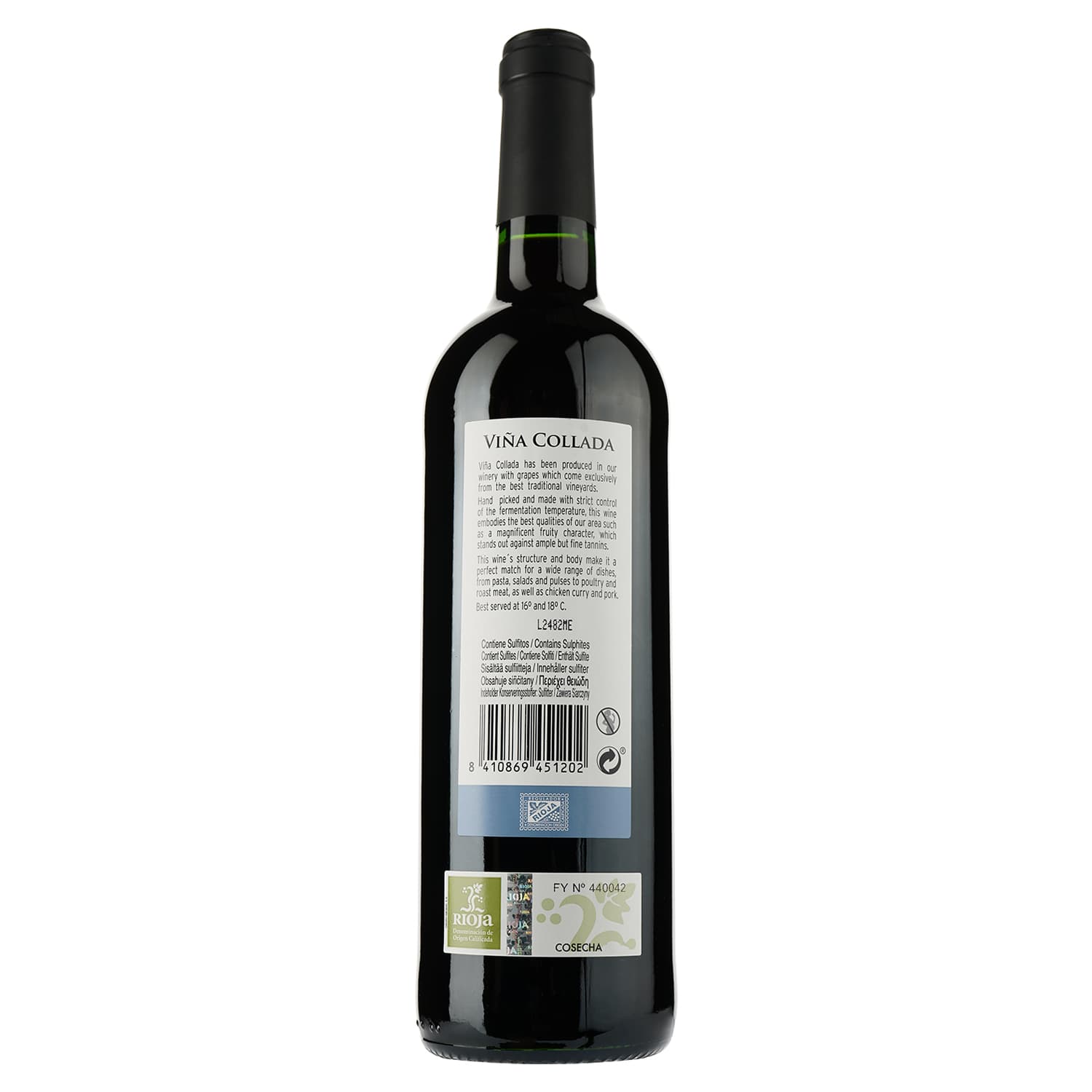Вино Marques de Riscal Vina Collada, червоне, сухе, 14%, 0,75 л (7700) - зображення 2