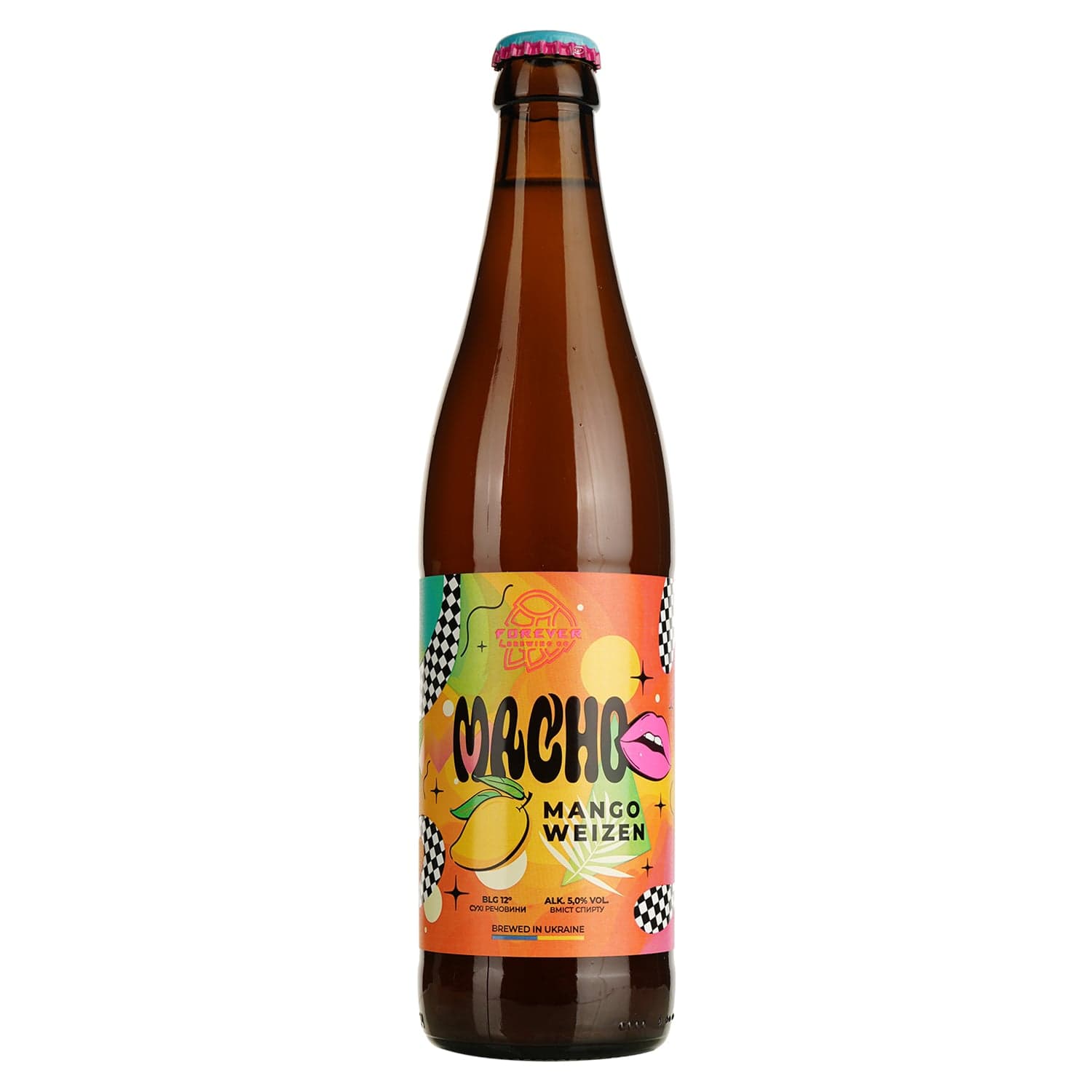 Пиво Forever Macho Mango Weizen світле пшеничне нефільтроване 0.5 л - зображення 1