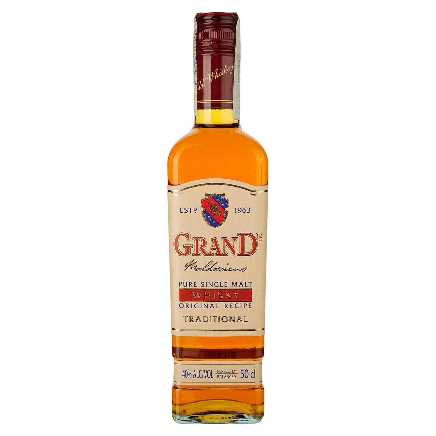 Віскі Grand Moldaviens 3 роки, 40%, 0,5 л (8000019468914) - зображення 1