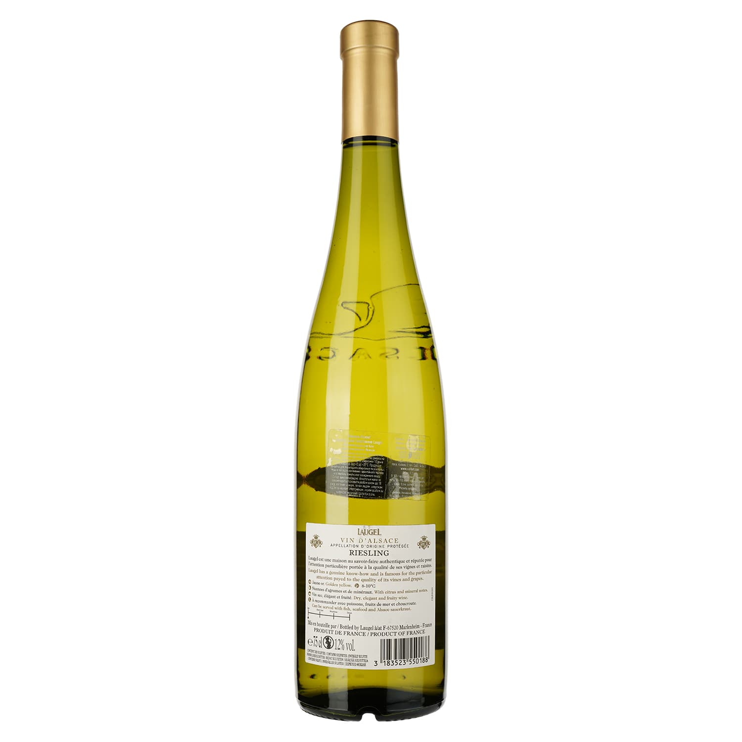 Вино Laugel Riesling, біле, сухе, 12,5%, 0,75 л - зображення 2