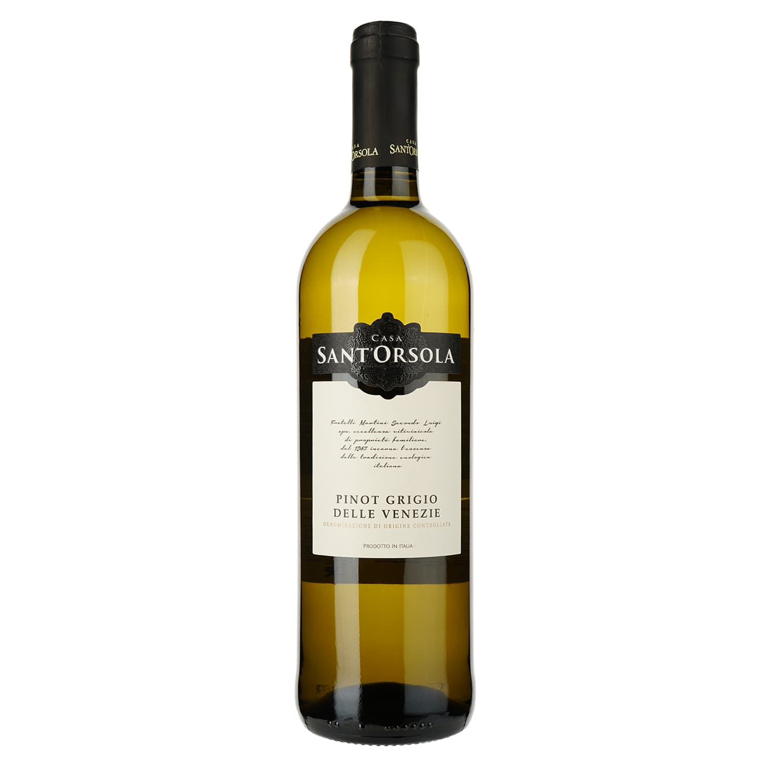 Вино Sant'Orsola Pinot Grigio, біле, сухе, 11%, 0,75 л - зображення 1