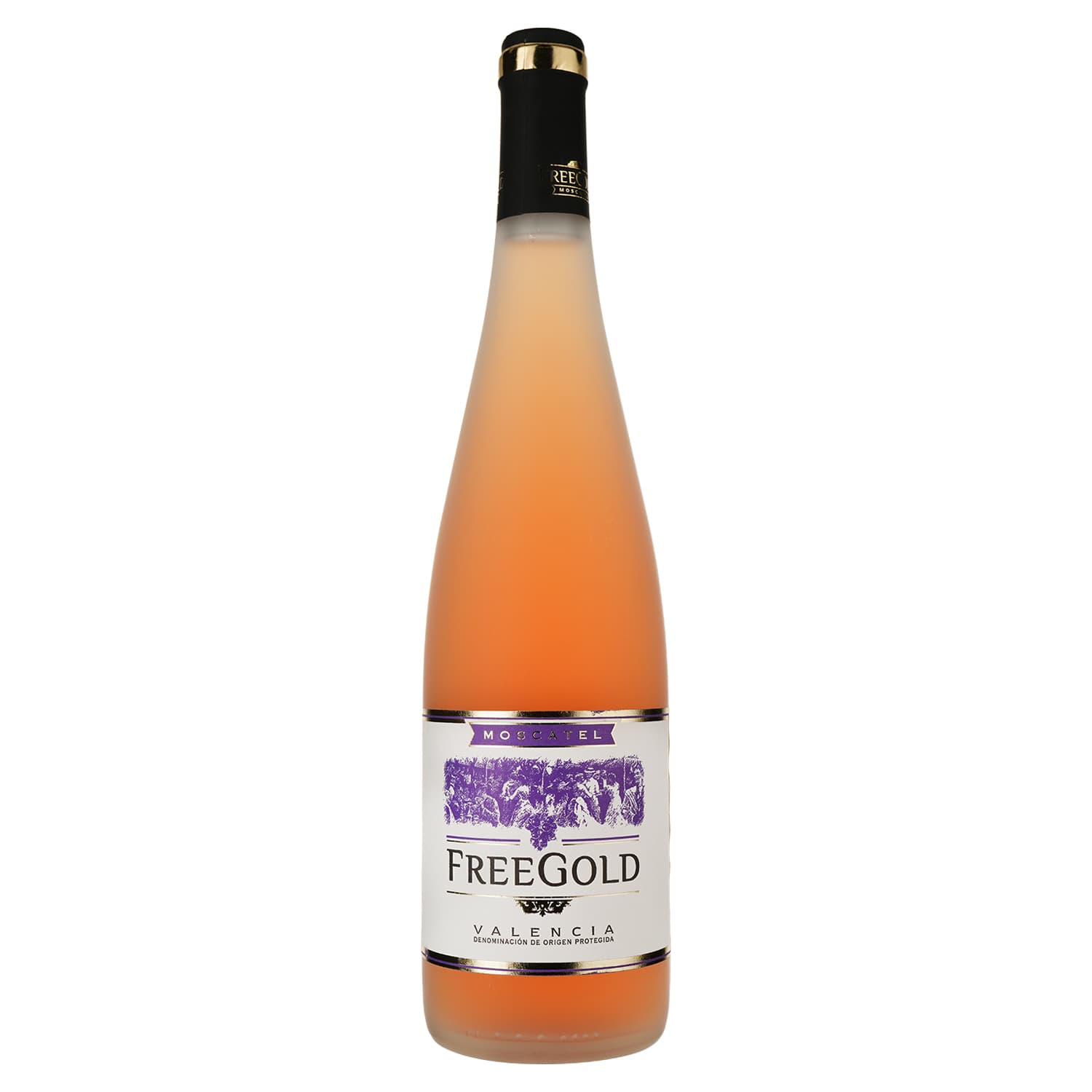 Вино Anecoop Freegold Rose D.O., рожеве, солодке, 12%, 0,75 л - зображення 1