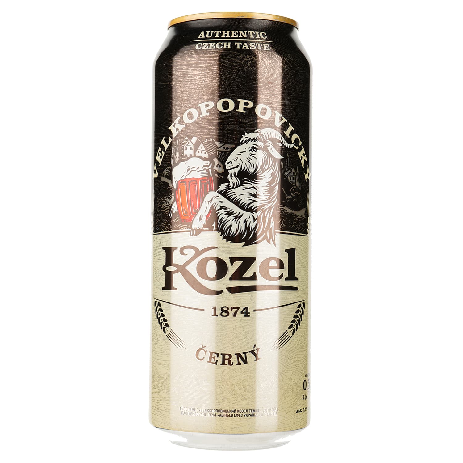 Упаковка пива Velkopopovitsky Kozel темне 3.7% 12 л з/б (0.5 л х 24 шт.) - зображення 2