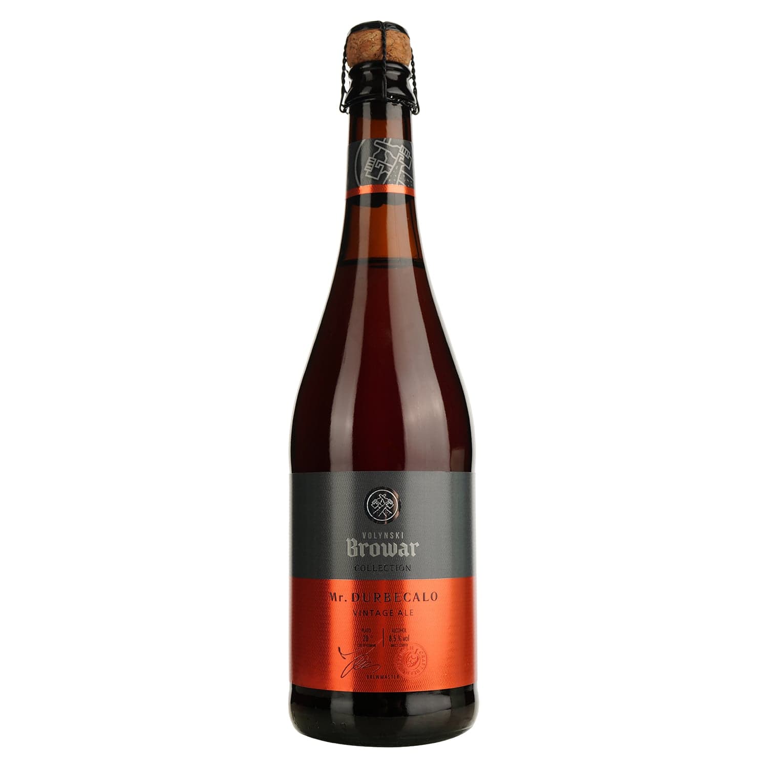 Пиво Volynski Browar Mister Durbecalo світле 8.5% 0.75 л - зображення 1