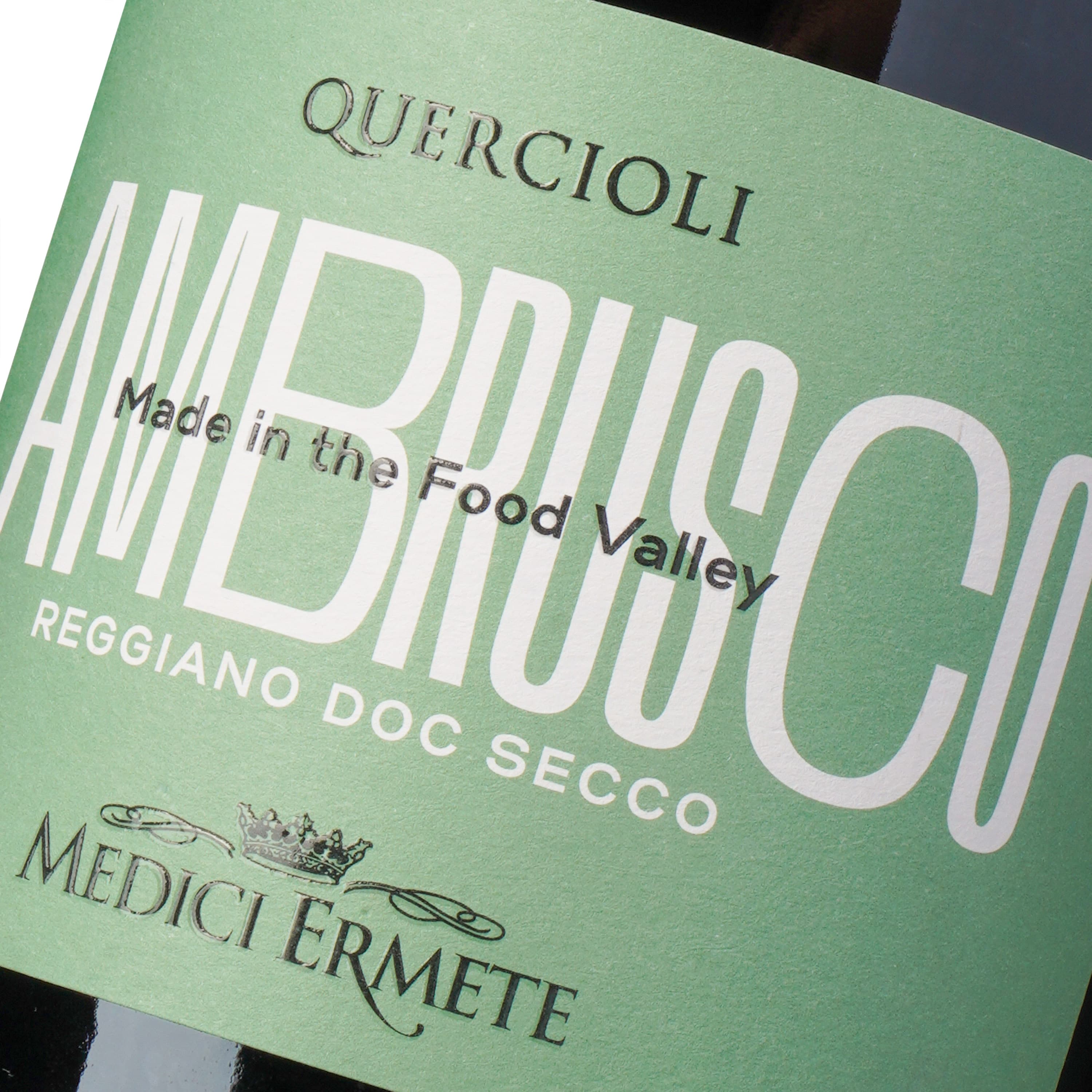 Ігристе вино Medici Ermete Quercioli Lambrusco Reggiano Frizzante DOC червоне сухе 11% 0.75 л - зображення 5