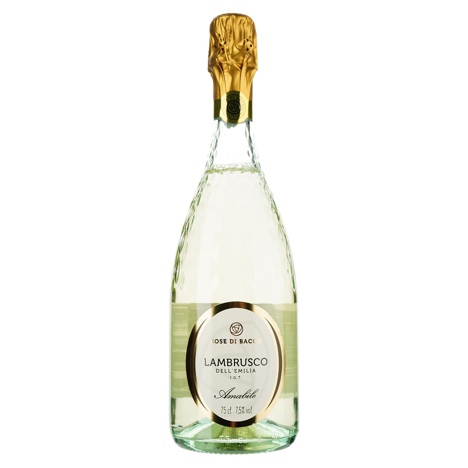 Вино ігристе Chiarli Rose di Bacco Lambrusco dell 'Emilia Bianco, біле, солодке, 0,75 л - зображення 1