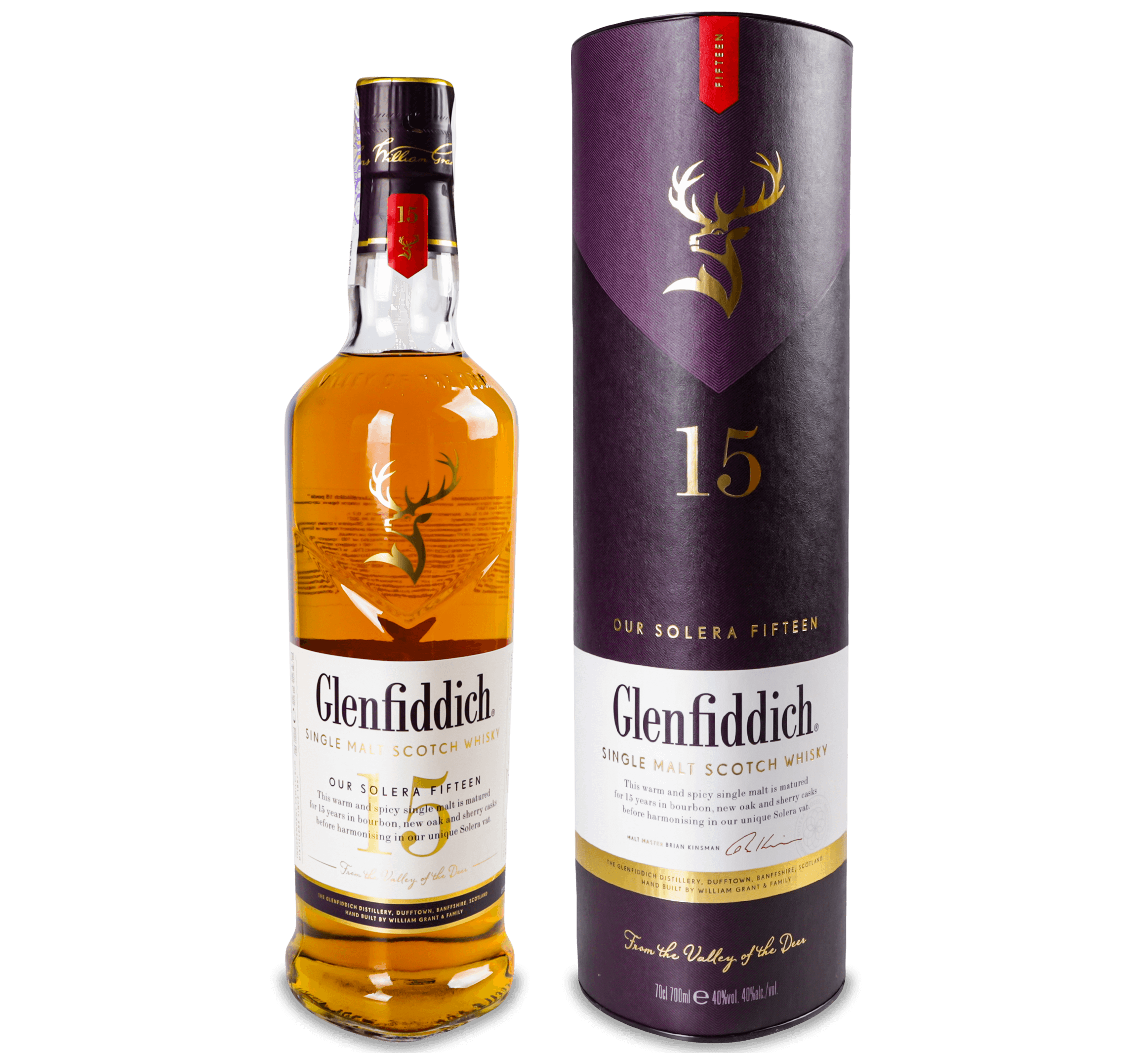 Віскі Glenfiddich Single Malt Scotch, 15 років, 40%, 0,7 л (476802) - зображення 1