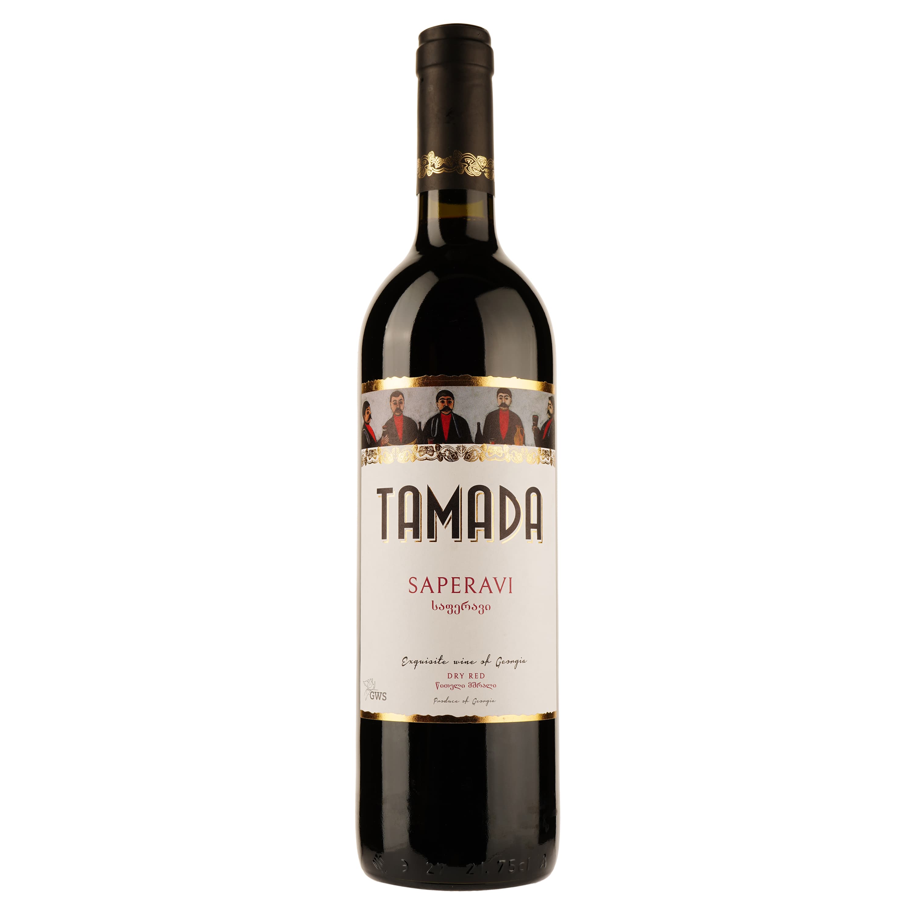 Вино Tamada Saperavi, червоне, сухе, 13%, 0,75 л - зображення 1
