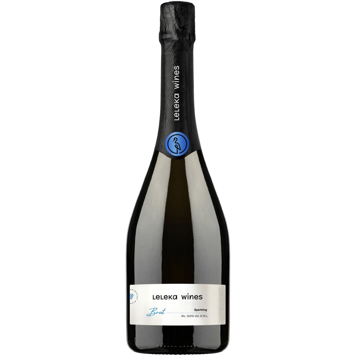 Вино ігристе Leleka Wines Brut біле брют 0.75 л - зображення 1