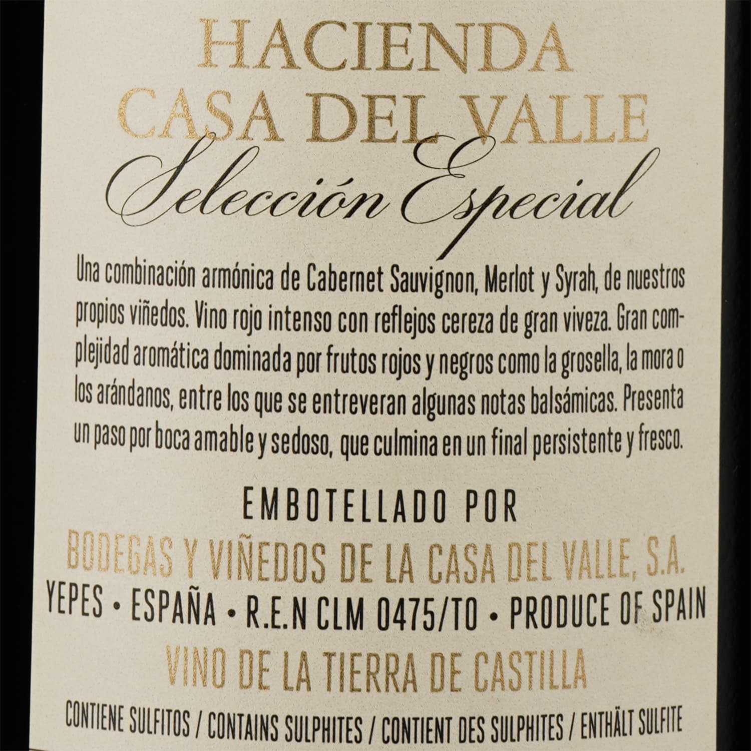 Вино Bodegas Olarra Seleccion Especial Hacienda Casa del Valle, червоне, сухе, 0,75 л - зображення 3