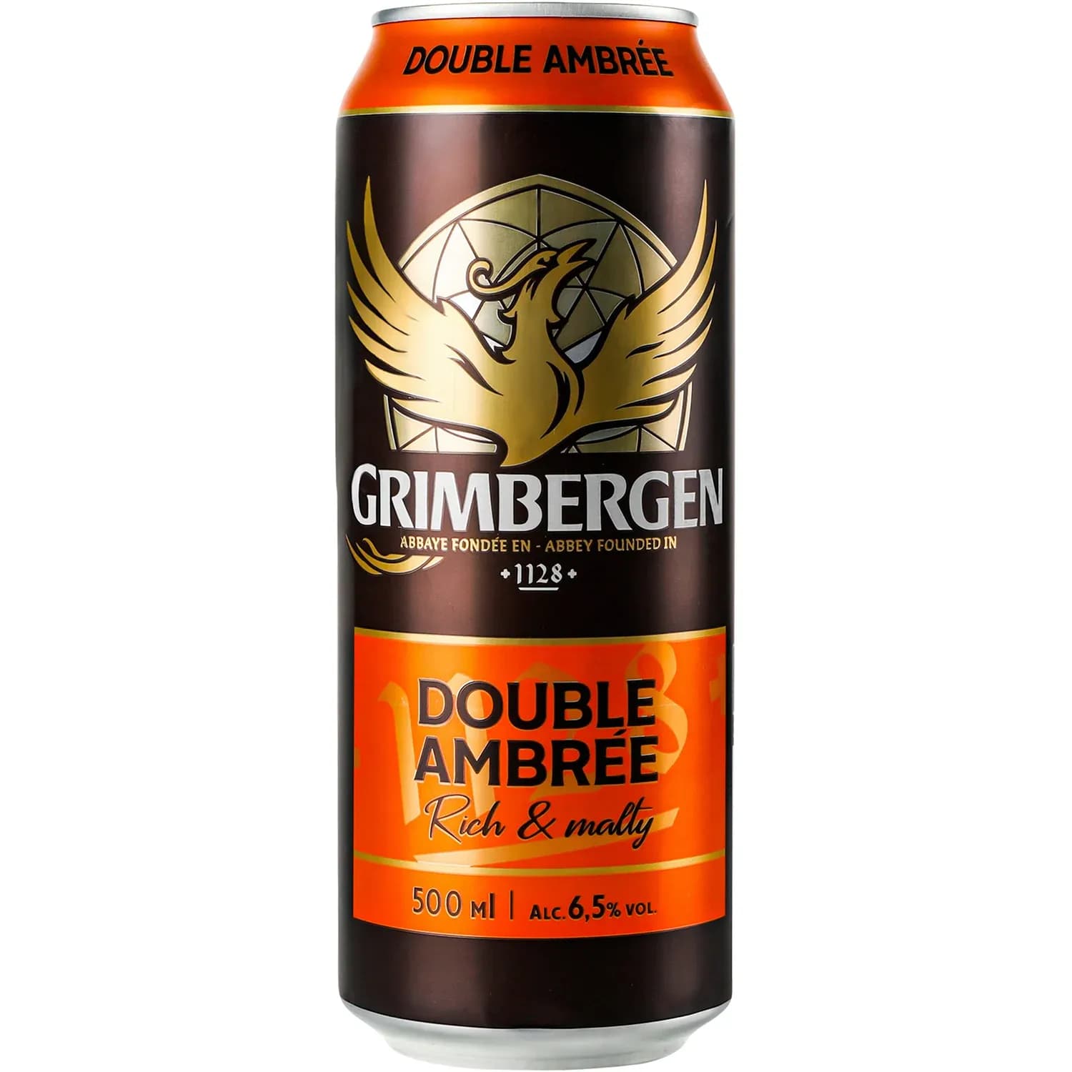 Пиво Grimbergen Double-Ambree, темне, 6.5%, з/б, 0.5 л - зображення 1