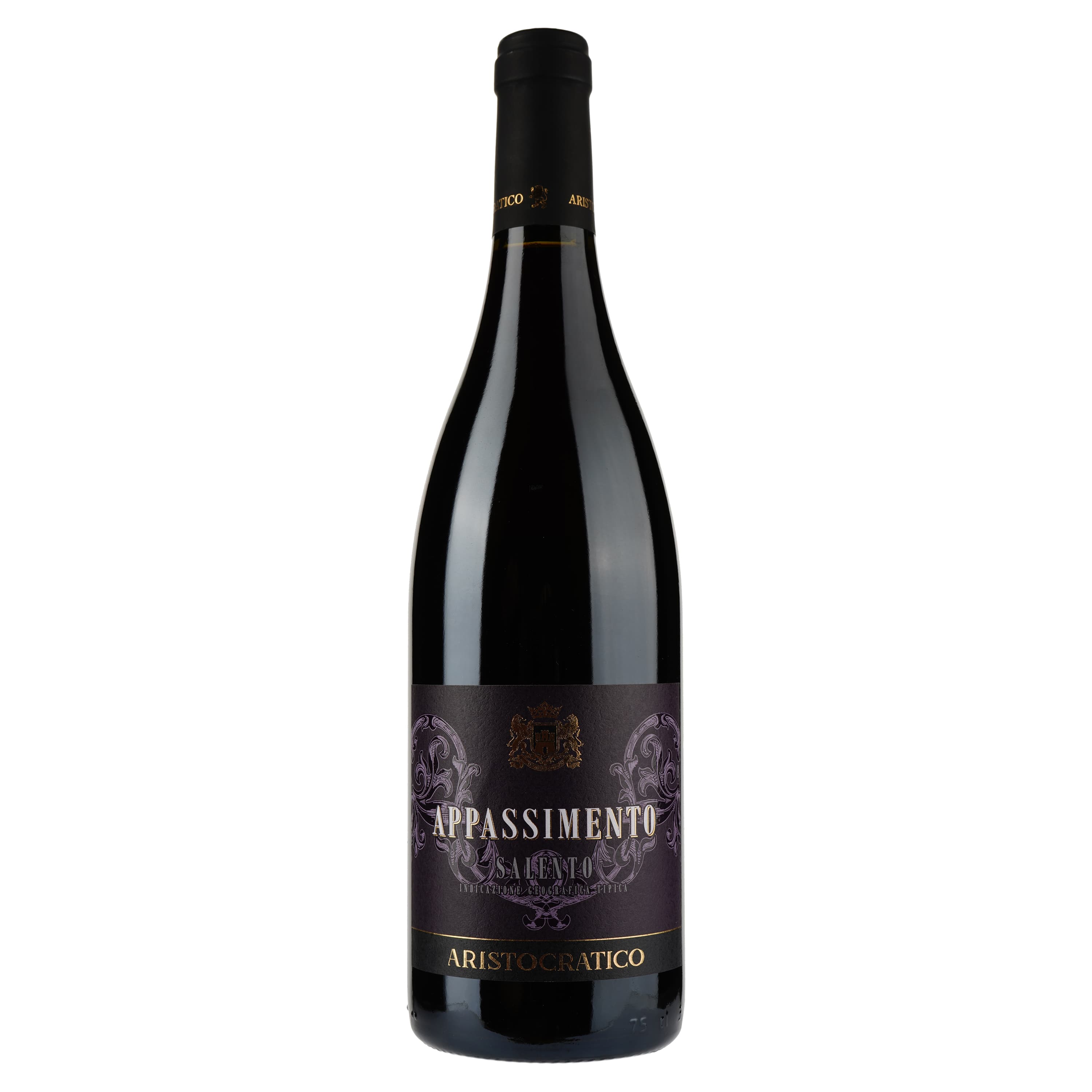 Вино Aristocratico Rosso Appassimento Salento IGT Puglia, червоне, сухе, 0,75 л - зображення 1