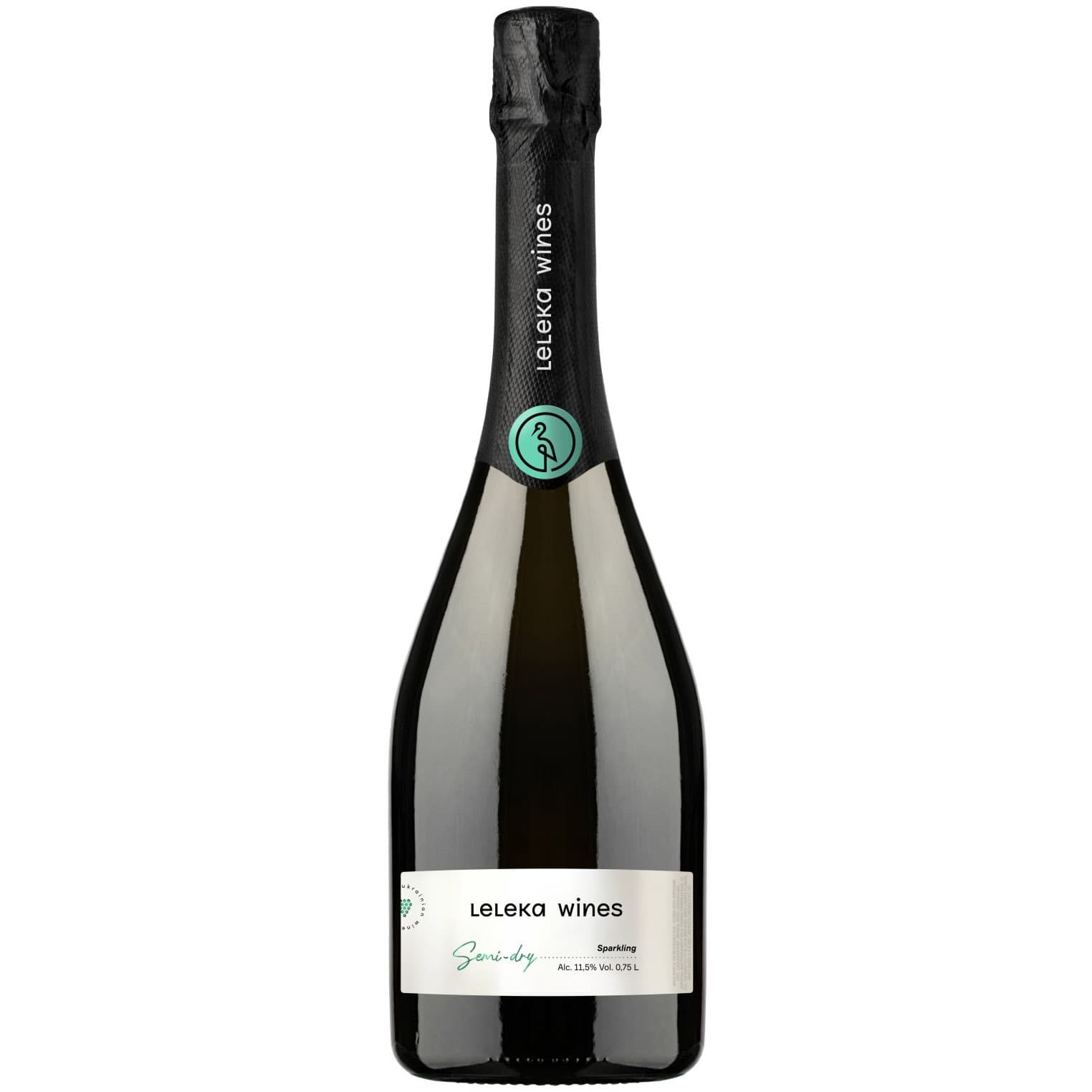Вино ігристе Leleka Wines Semi-Dry біле напівсухе 0.75 л - зображення 1