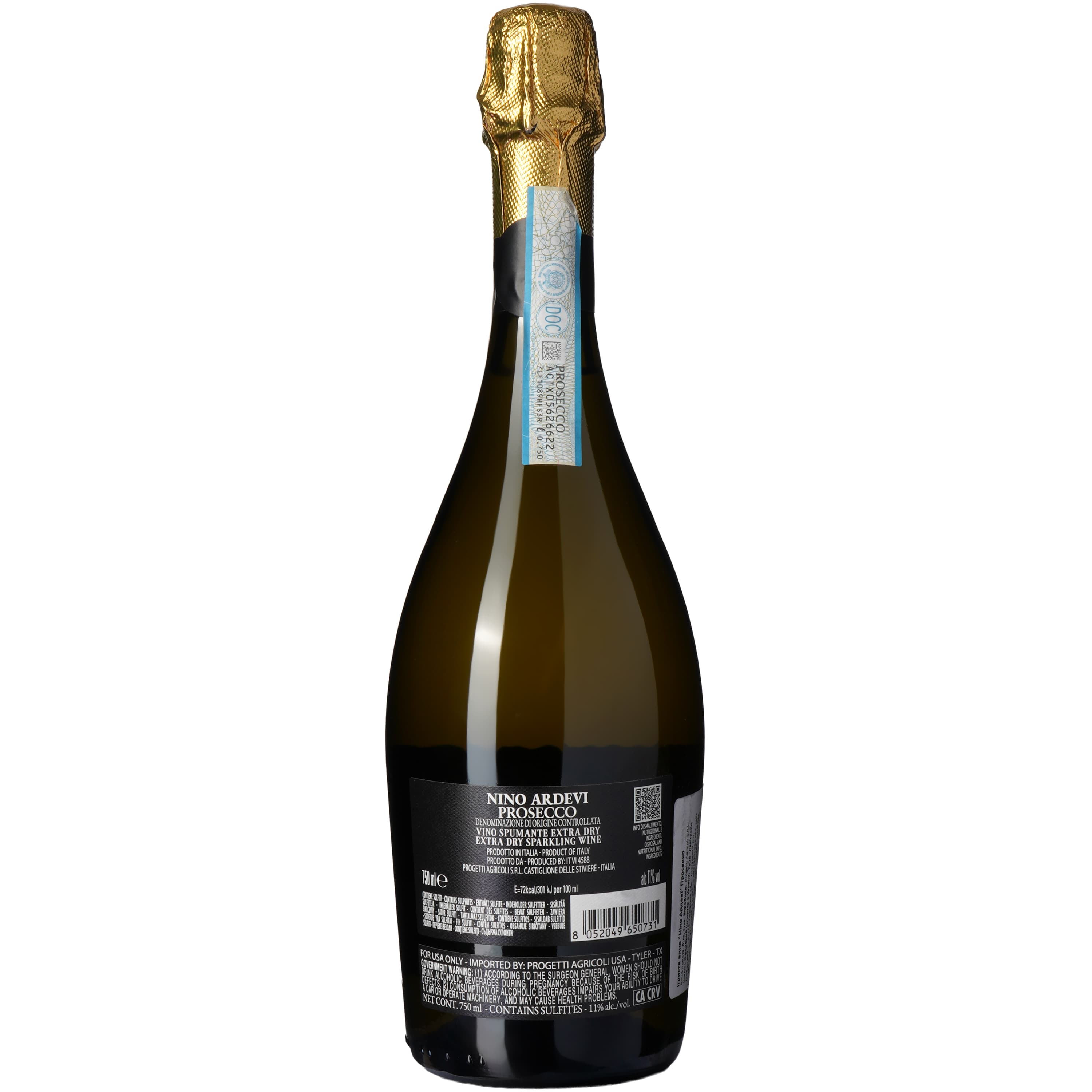 Вино ігристе Nino Ardevi Prosecco Extra Dry біле cухе 0.75 л - зображення 4