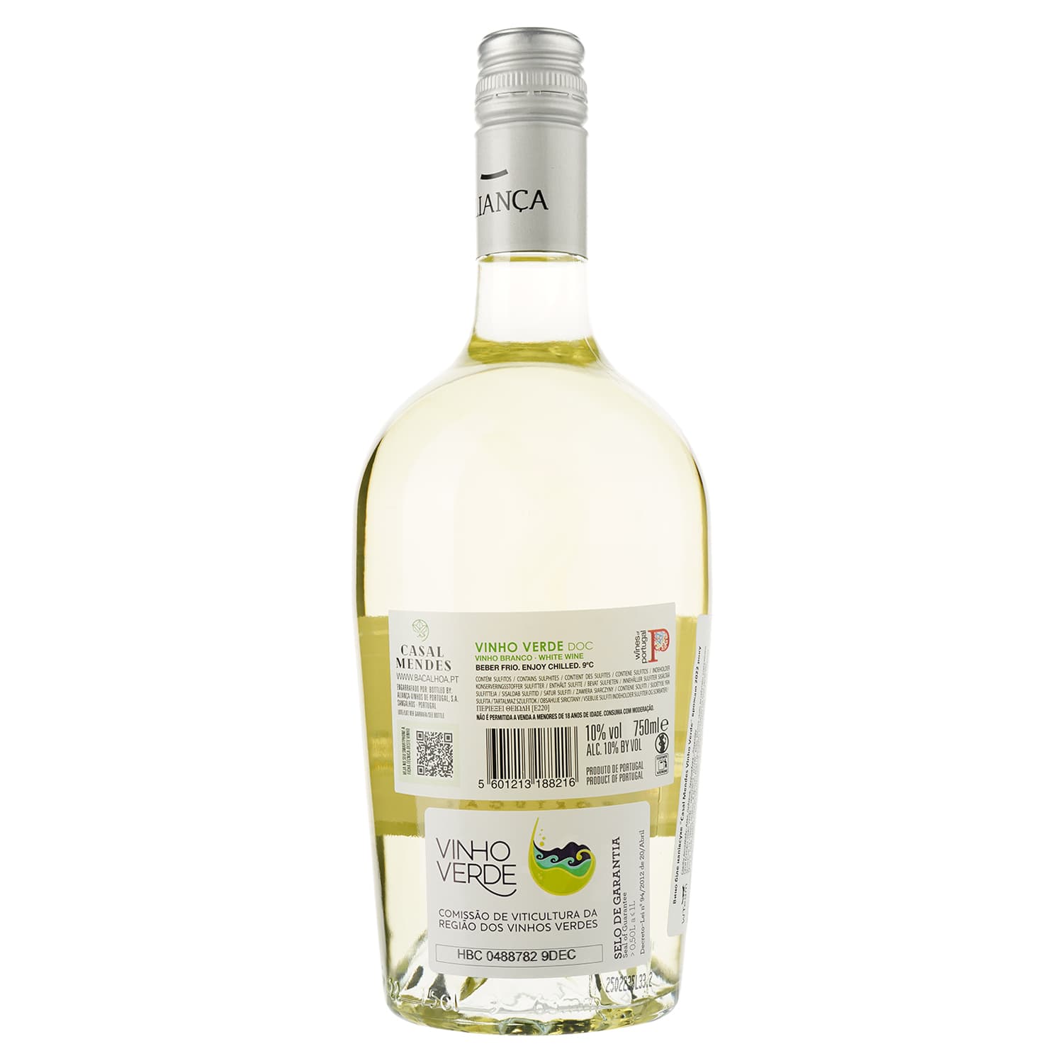 Вино Casal Mendes Vinho Verde, біле, напівсухе, 10,5%, 0,75 л (8000015876407) - зображення 2