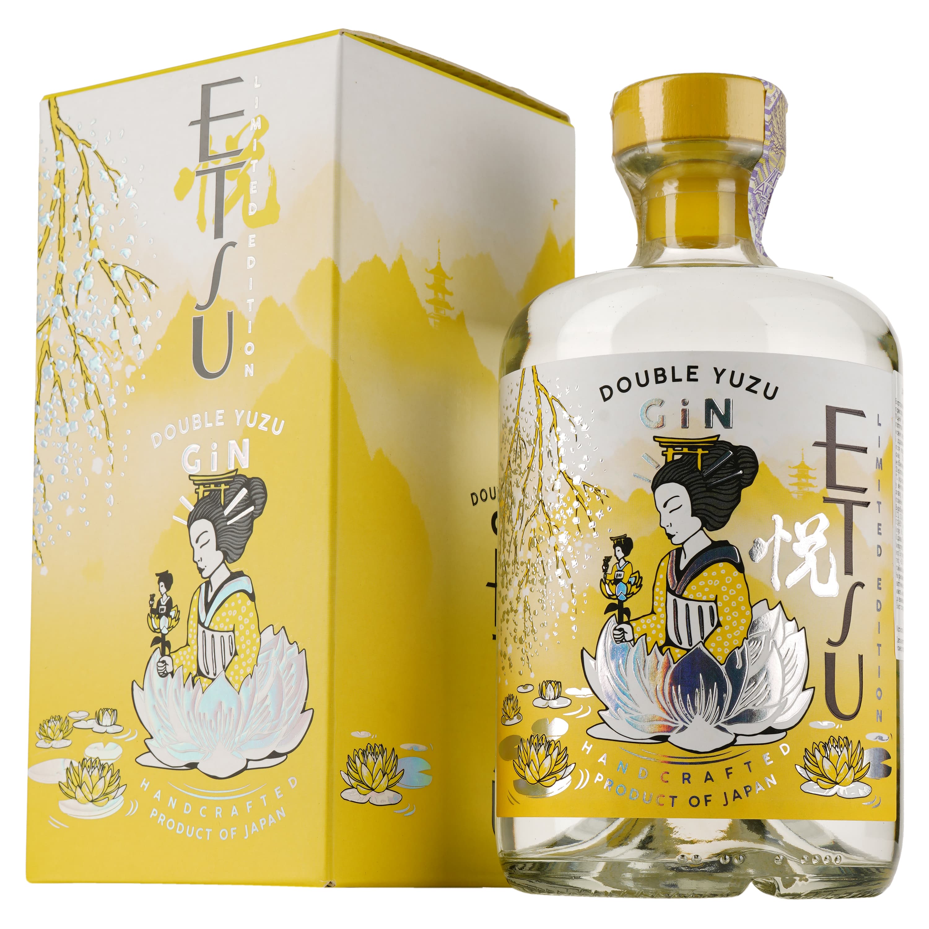Джин Etsu Double Yuzu, 43%, 0,7 л, у подарунковій упаковці - зображення 1